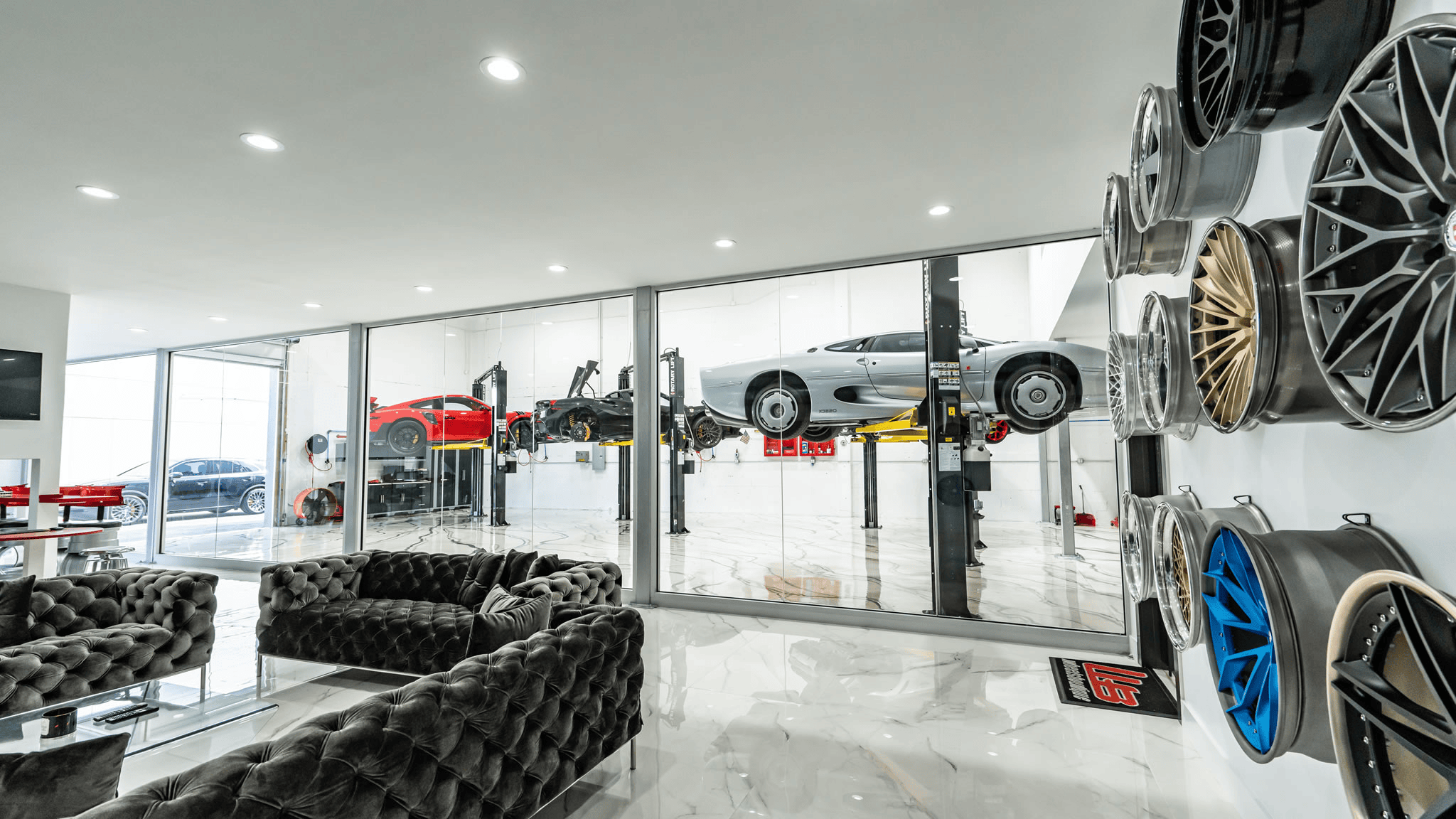 Comprehensive services at Wheels Boutique: custom wheel fitment, performance upgrades, full vehicle transformations, and carbon aero program installation support.