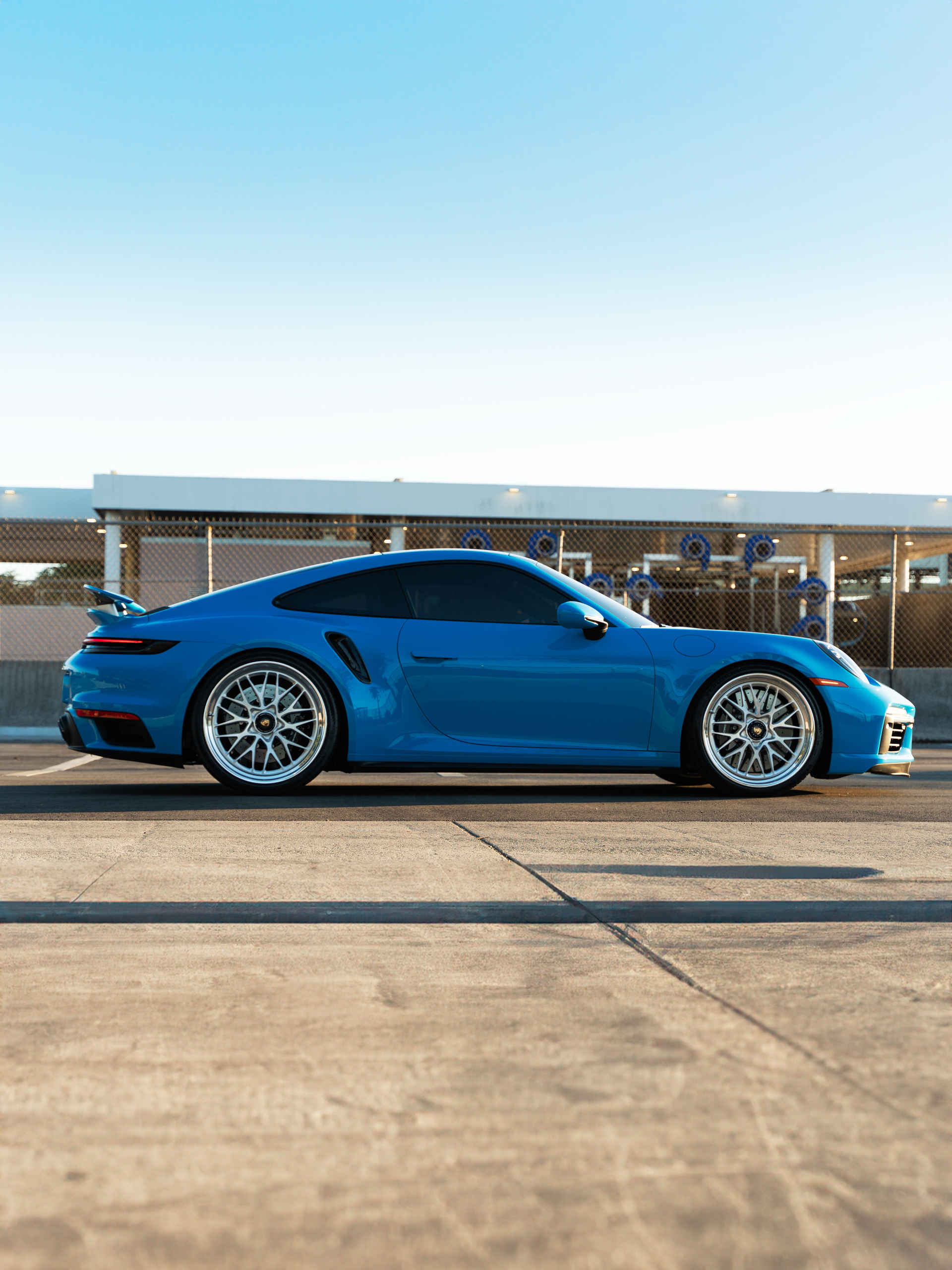 Riviera Blue Porsche 992 on HRE 520