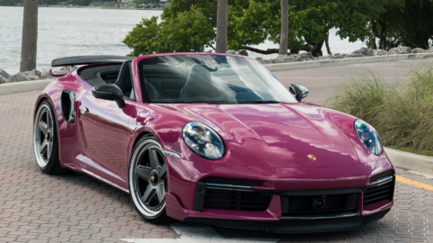 Porsche 992 Ruby Star on HRE 517 Wheels