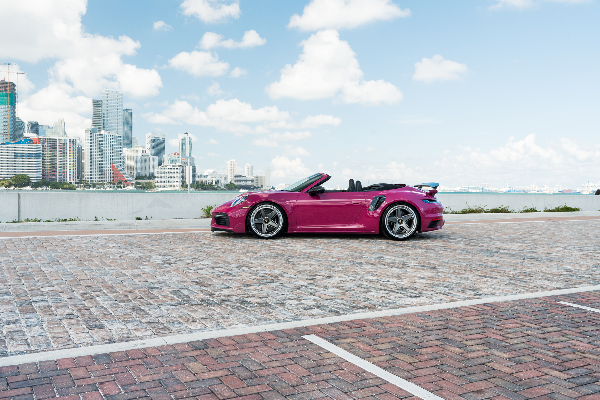 Porsche 992 Ruby Star on HRE 517 Wheels