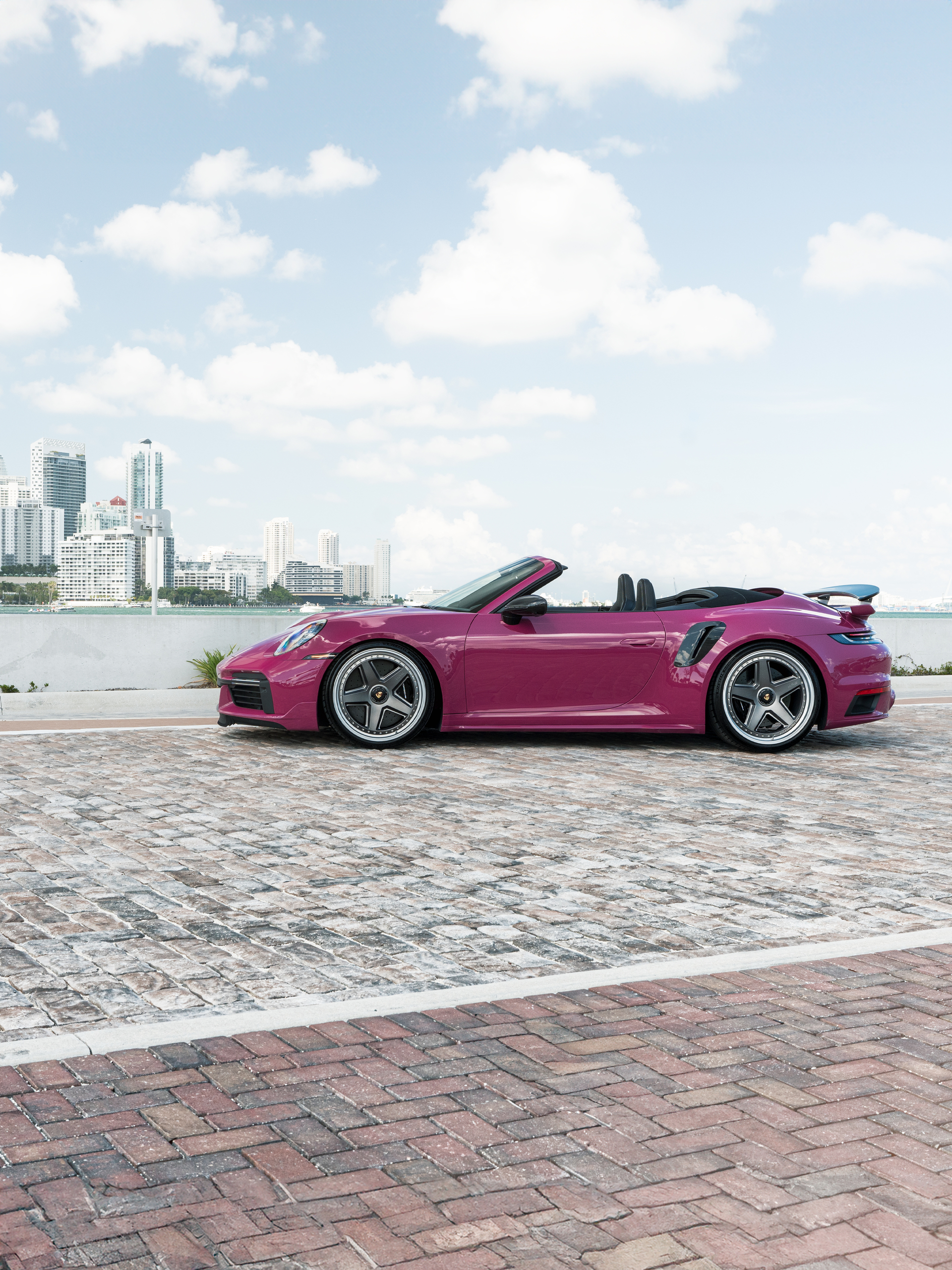 Porsche 992 Ruby Star on HRE 517 Wheels