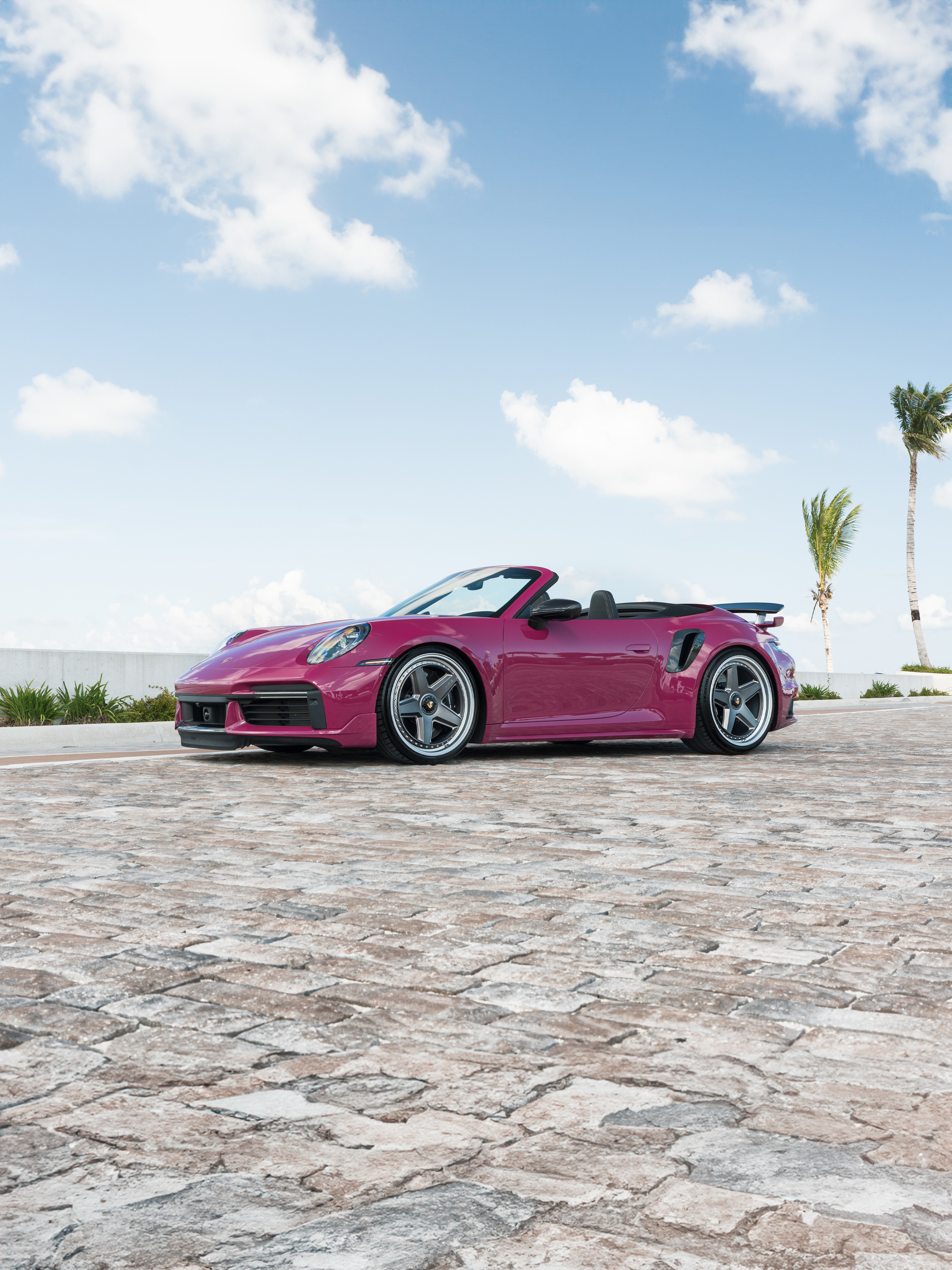 Porsche 992 Ruby Star on HRE 517 Wheels