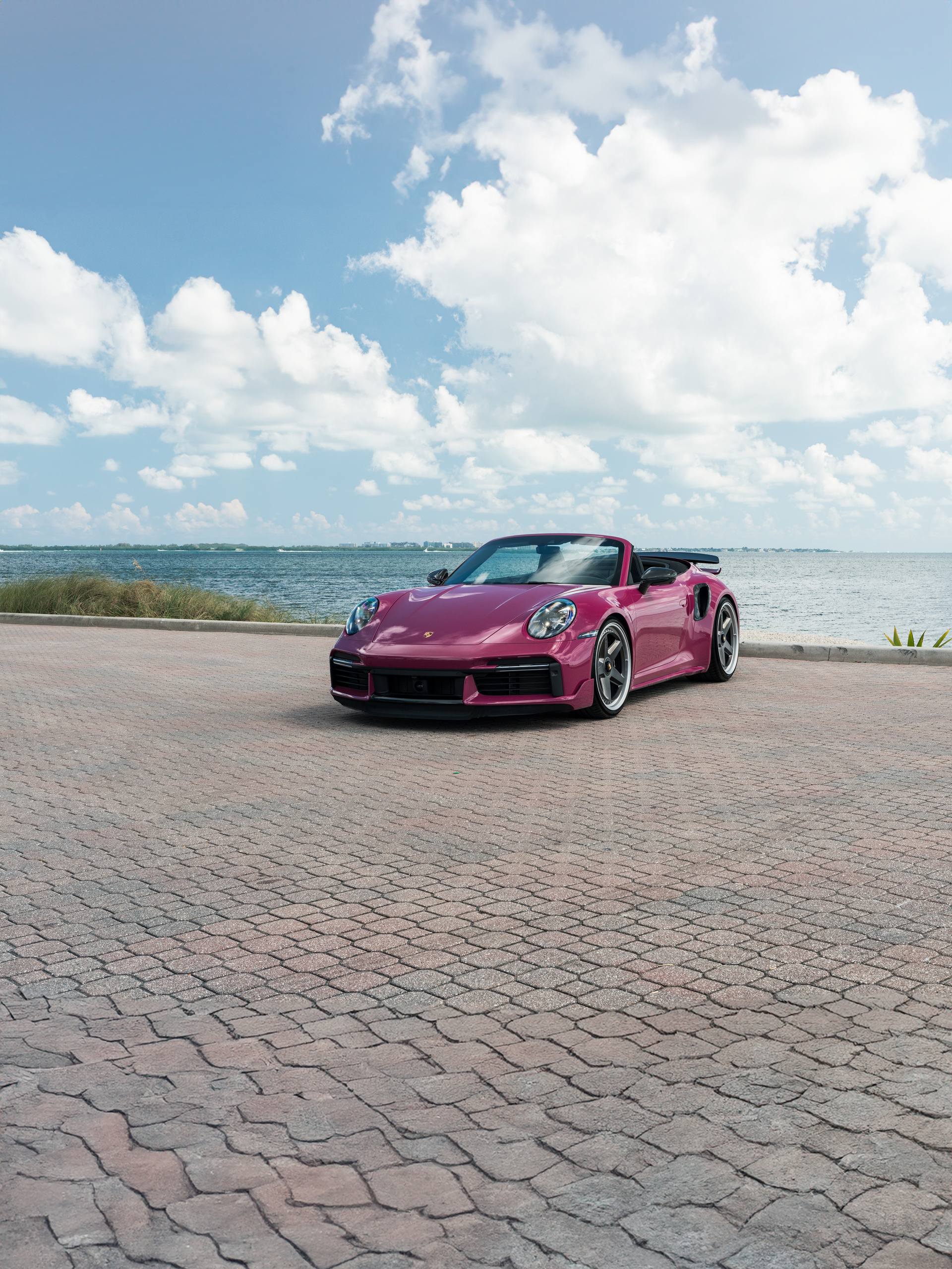 Porsche 992 Ruby Star on HRE 517 Wheels