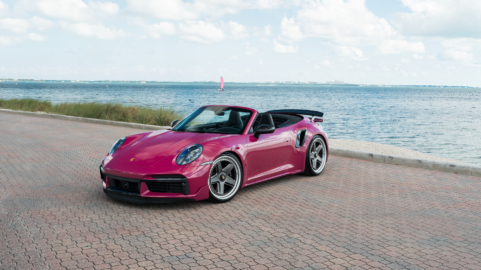 Porsche 992.1 Turbo S | Ruby Star | on HRE 517 FMR | Frozen Polished Dark Clear