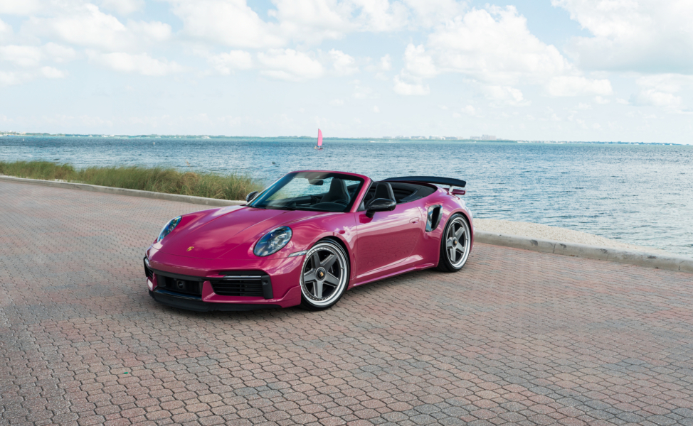 Porsche 992.1 Turbo S | Ruby Star | on HRE 517 FMR | Frozen Polished Dark Clear