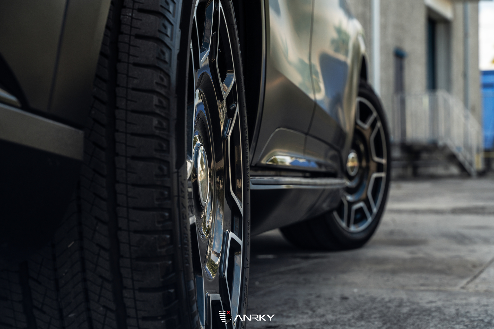 Cadillac Escalade iQ  | | on ANRKY RF-77 | Two Tone: Gloss Black Face + Brushed Windows 