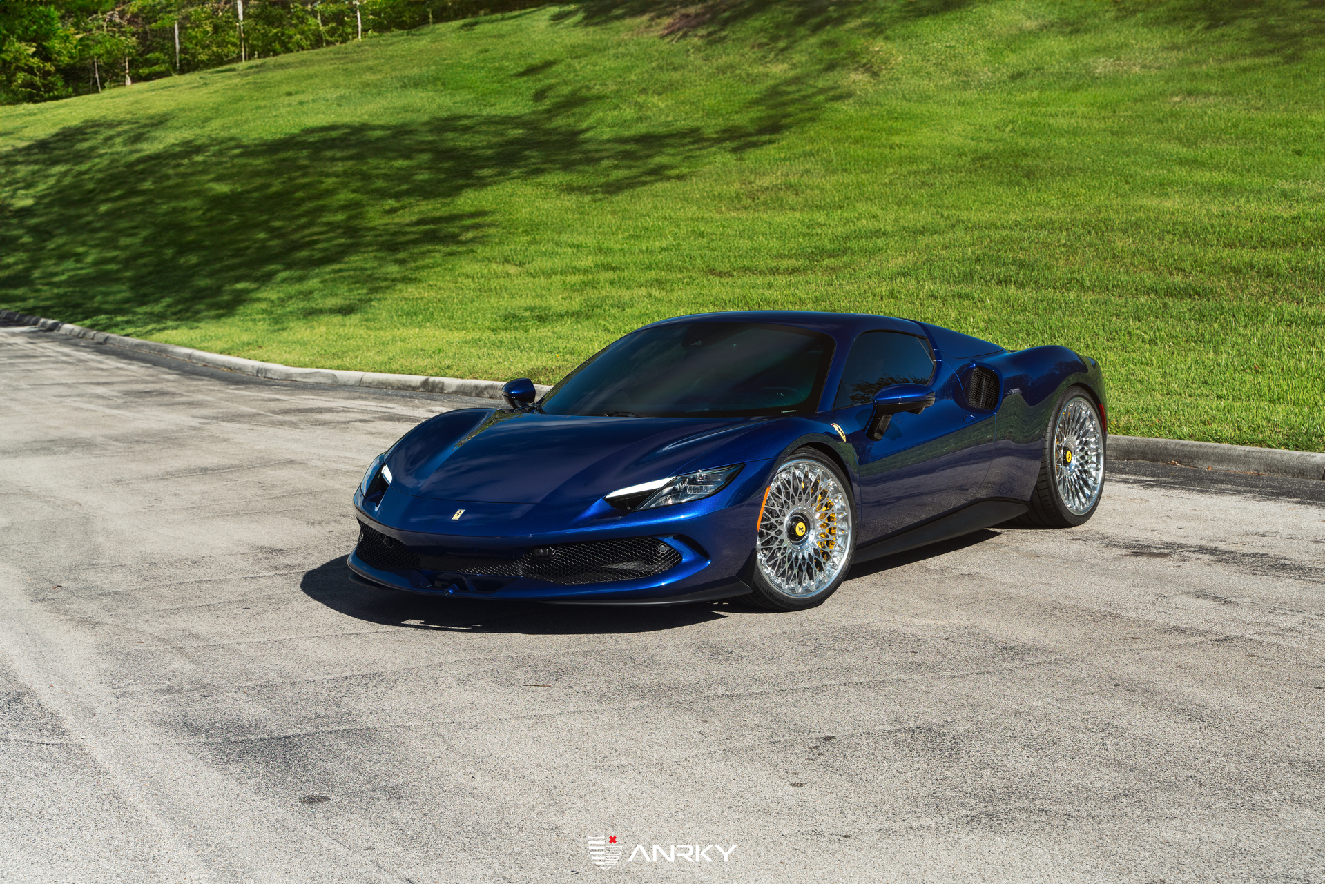 Ferrari 296 GTS | Blue Corsa | on ANRKY RS7.3 | Polished Clear