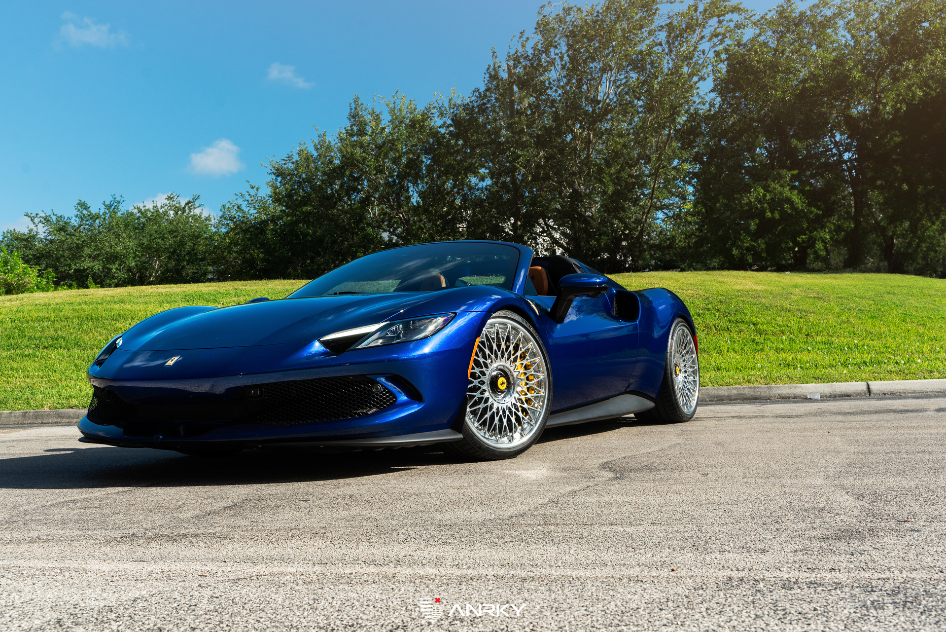 Ferrari 296 GTS | Blue Corsa | on ANRKY RS7.3 | Polished Clear