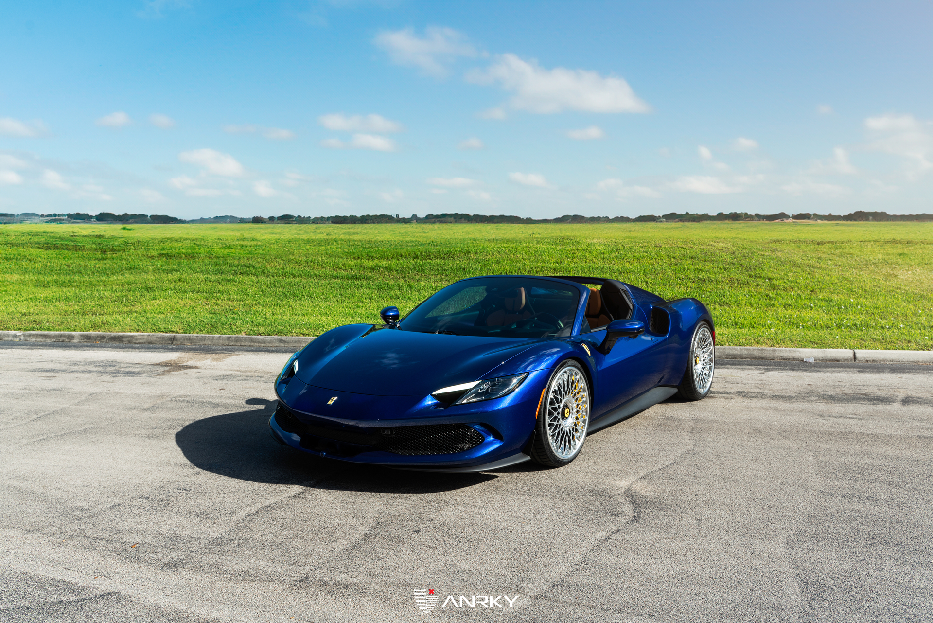 Ferrari 296 GTS | Blue Corsa | on ANRKY RS7.3 | Polished Clear