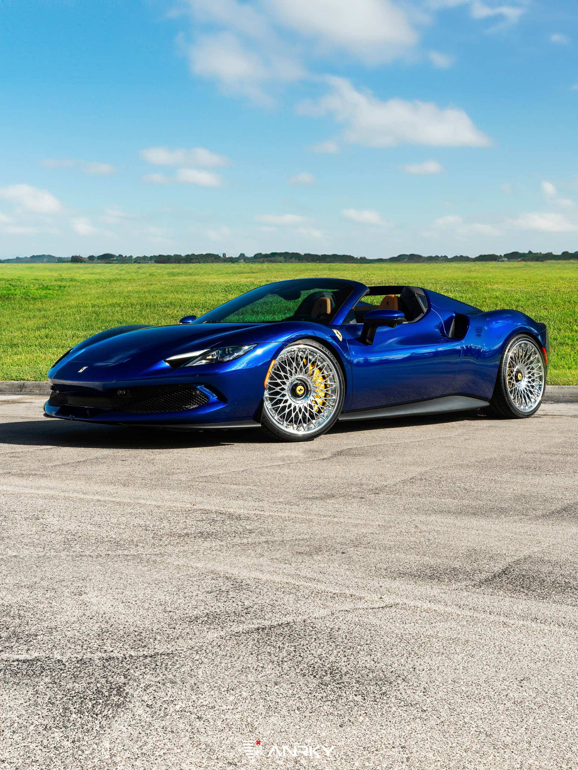 Ferrari 296 GTS | Blue Corsa | on ANRKY RS7.3 | Polished Clear