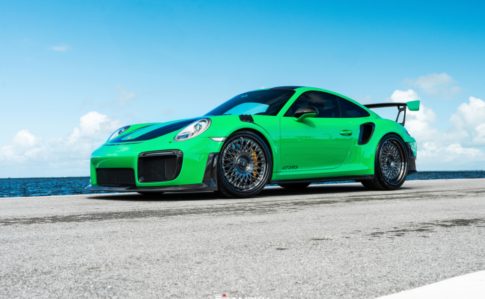 Porsche 991 GT2RS | Lizard Green | on ANRKY RS7.3 + AEROSport | Brushed Smoke