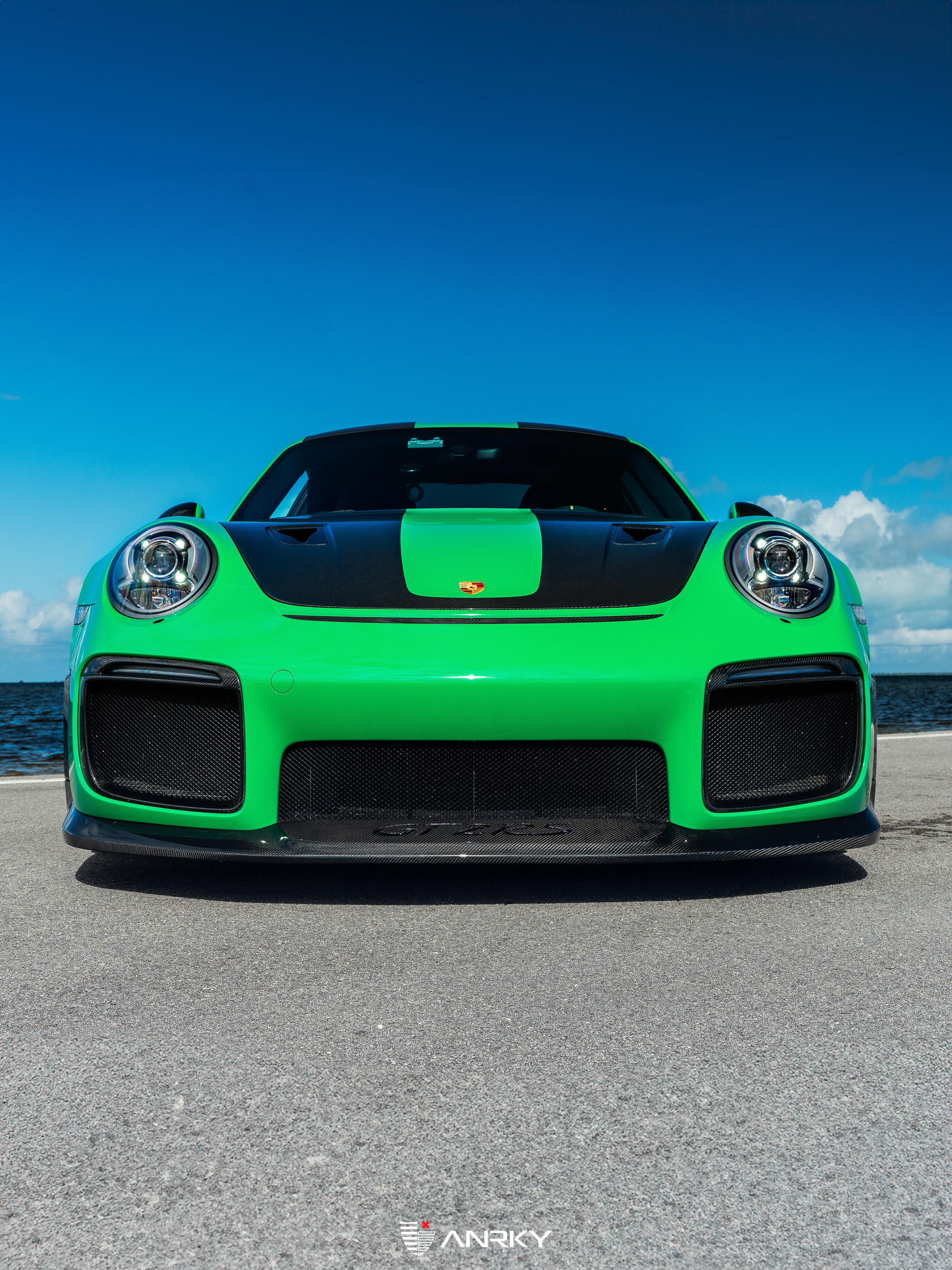 Porsche 991 GT2RS | Lizard Green | on ANRKY RS7.3 + AEROSport | Brushed Smoke