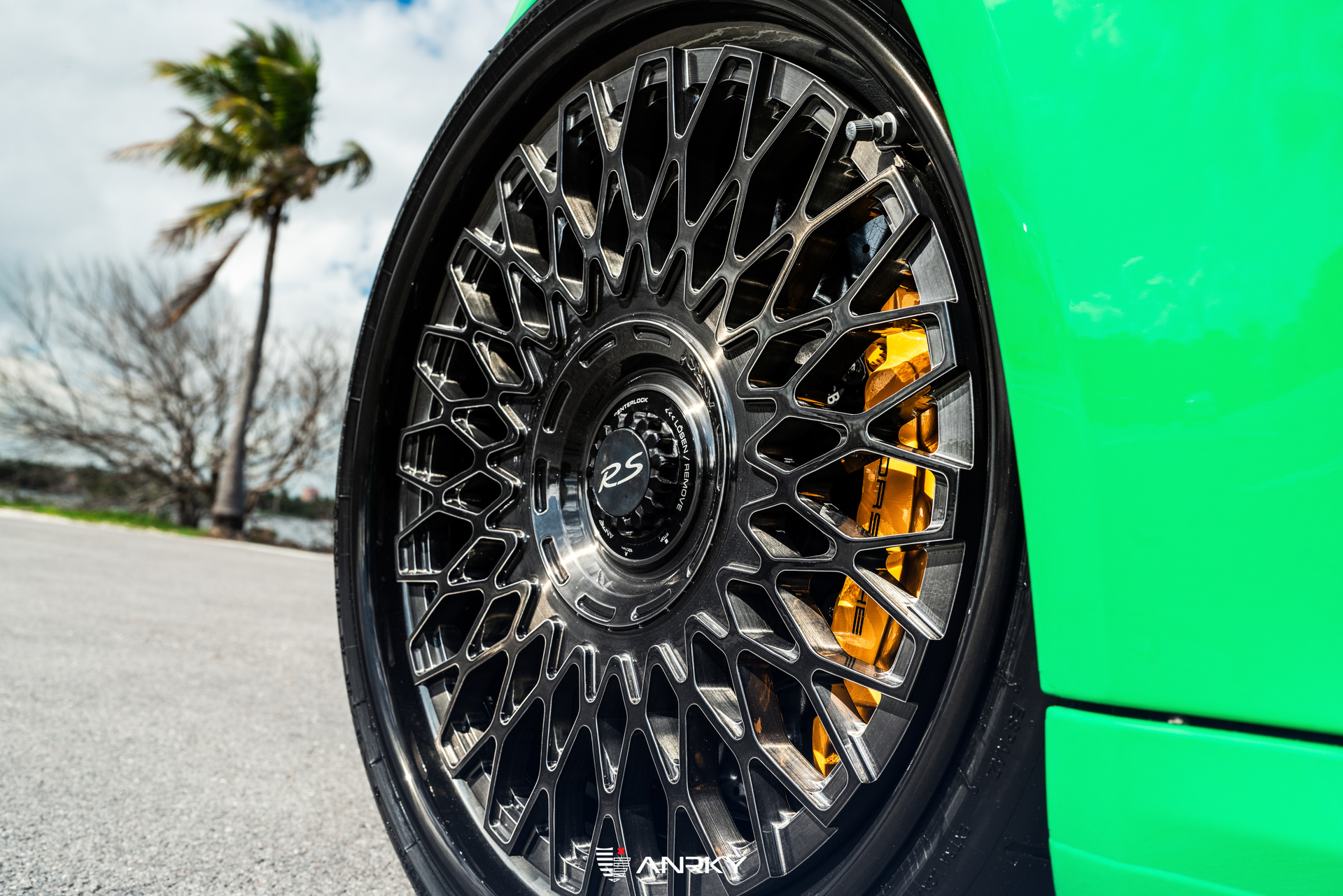 Porsche 991 GT2RS | Lizard Green | on ANRKY RS7.3 + AEROSport | Brushed Smoke