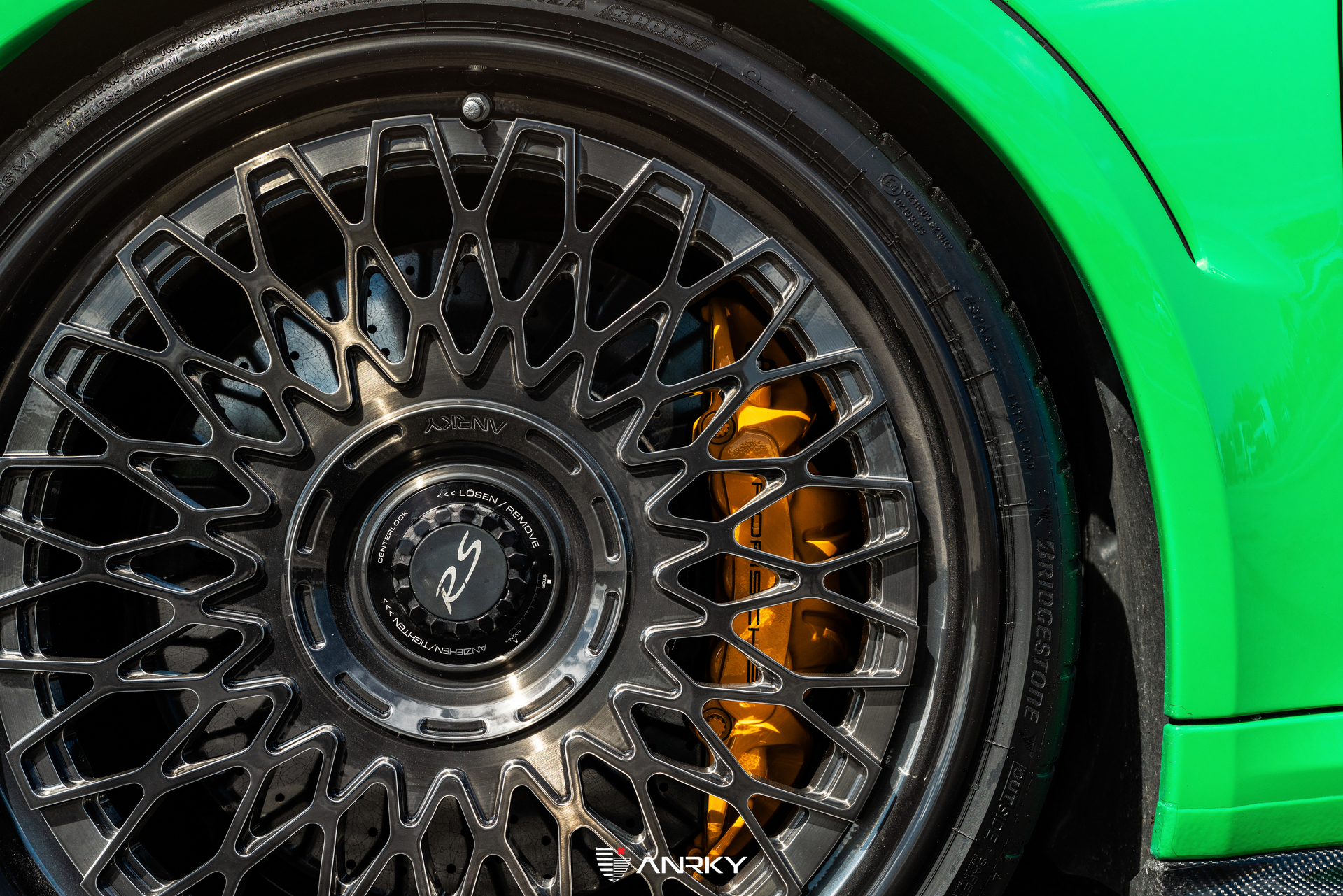 Porsche 991 GT2RS | Lizard Green | on ANRKY RS7.3 + AEROSport | Brushed Smoke