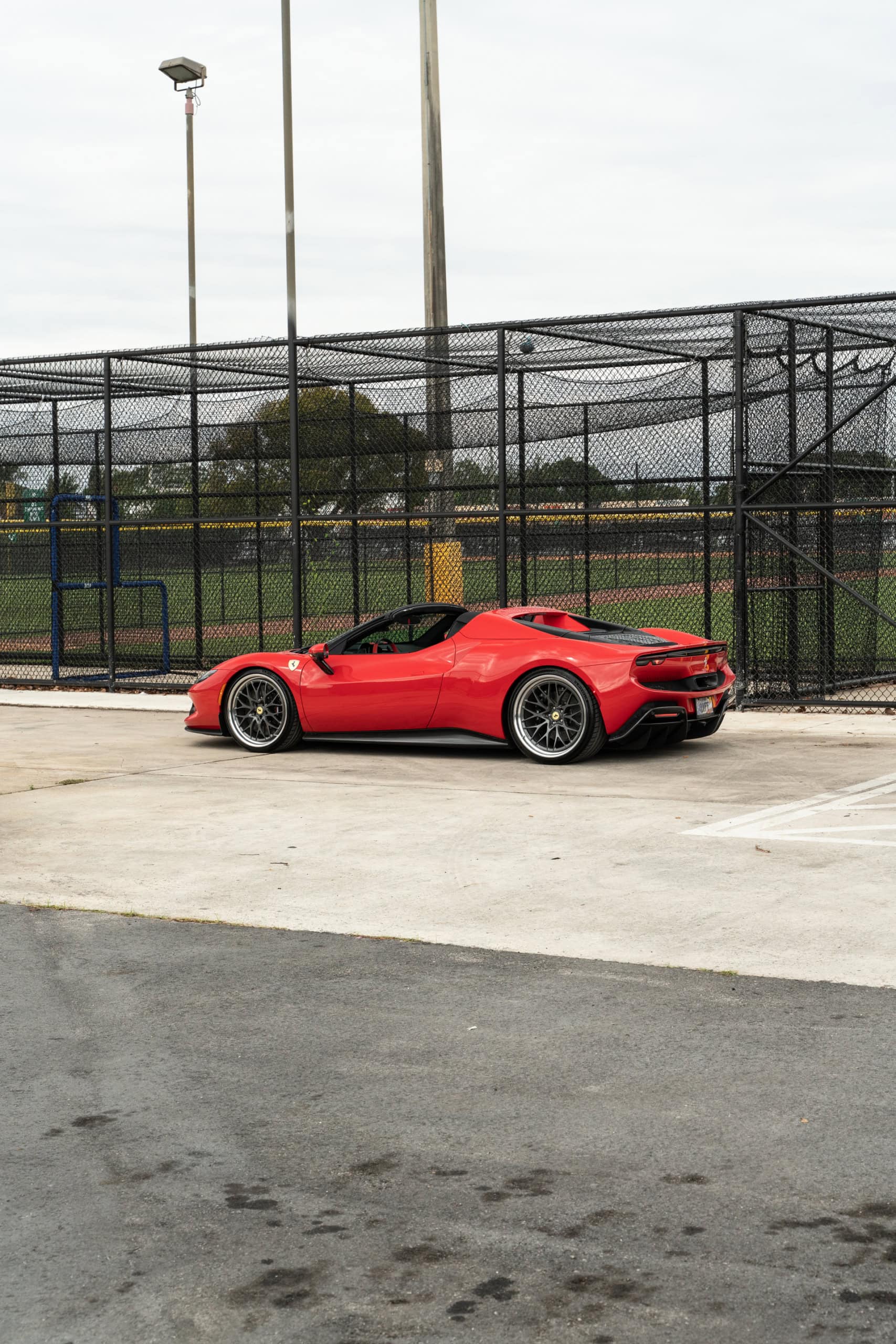 Ferrari 296 GTS | Rosso Corsa | on HRE 520 FMR Classic | Gloss Charcoal