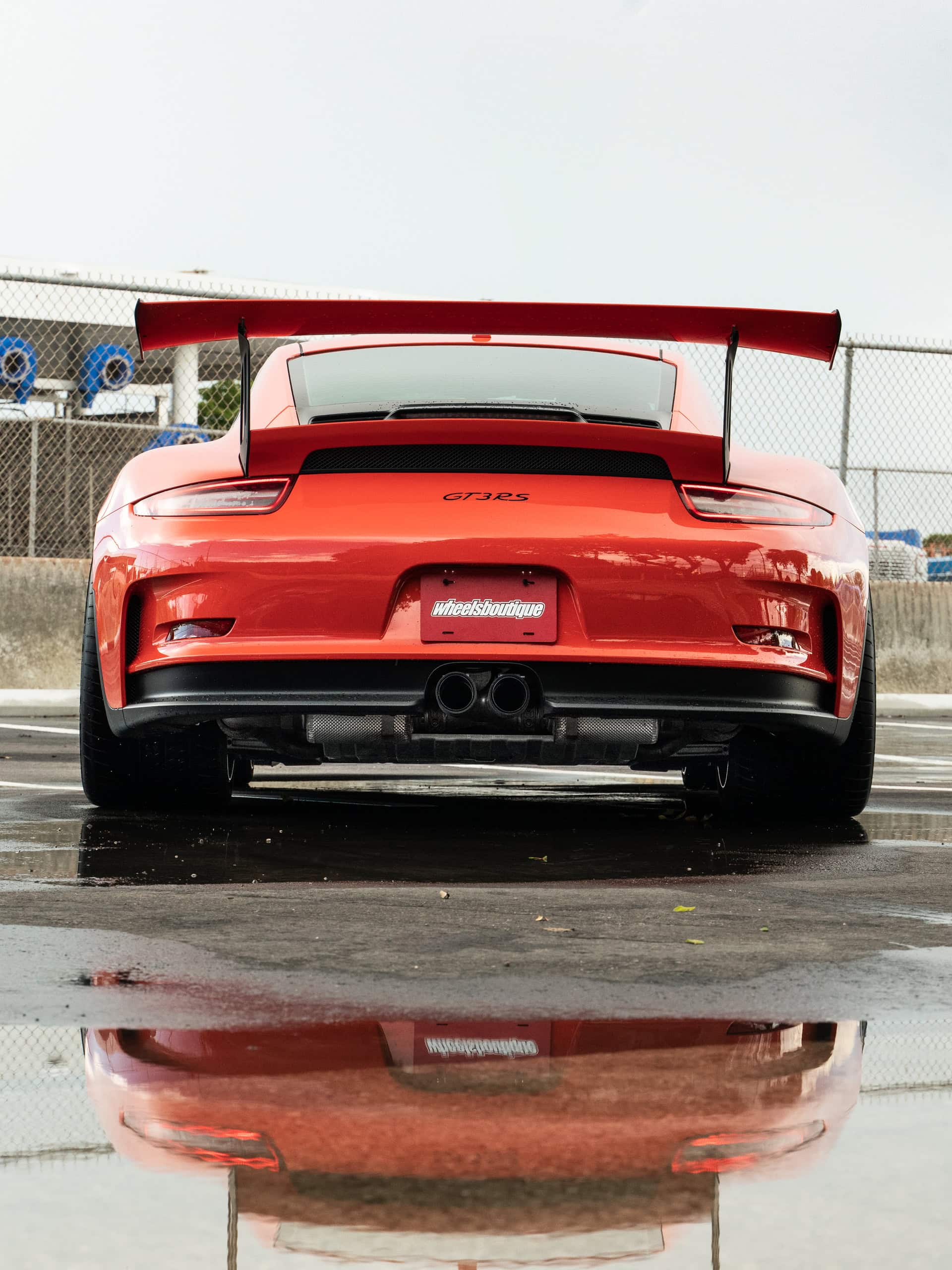 Porsche 991 GT3 RS | Lava Orange | on 1886 S014 | Brushed Clear