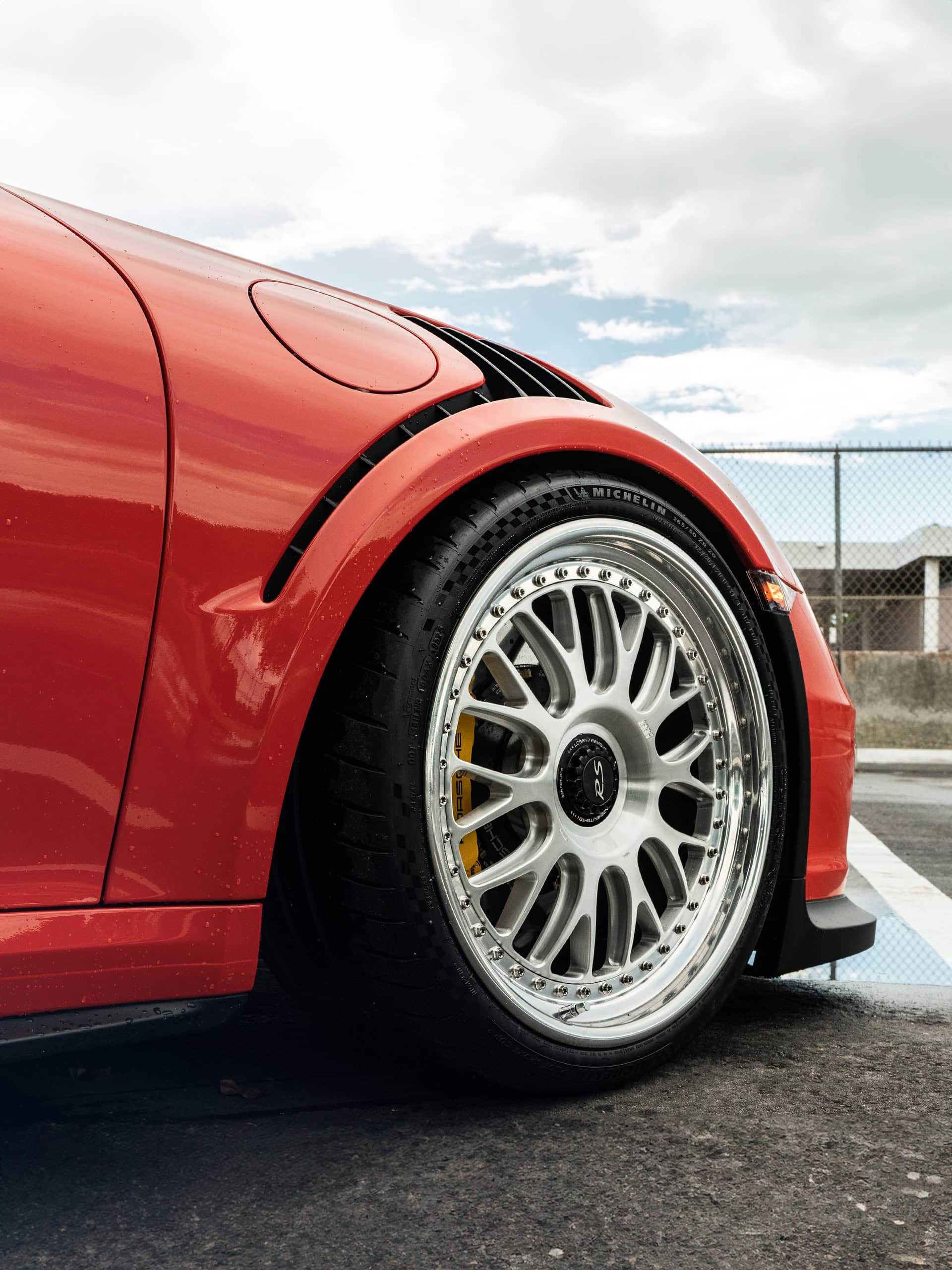 Porsche 991 GT3 RS | Lava Orange | on 1886 S014 | Brushed Clear