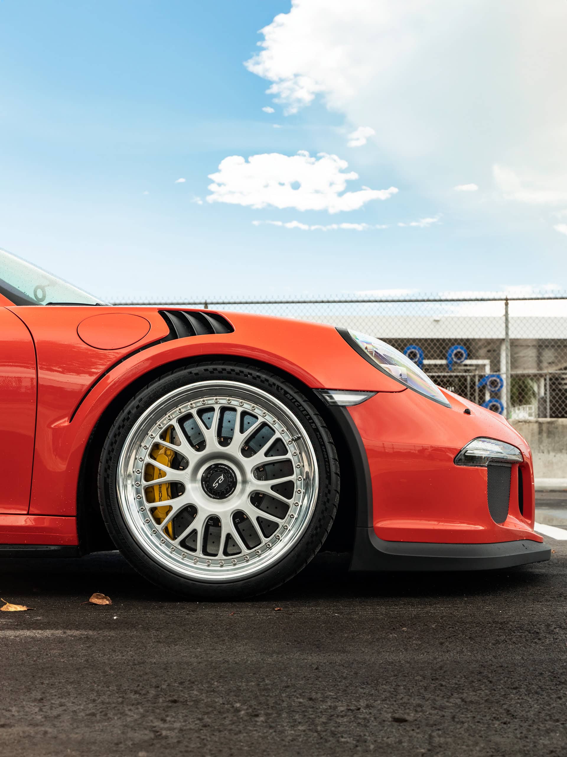 Photo 28 of Porsche 991 GT3 RS | Lava Orange | on 1886 S014 | Brushed Clear
