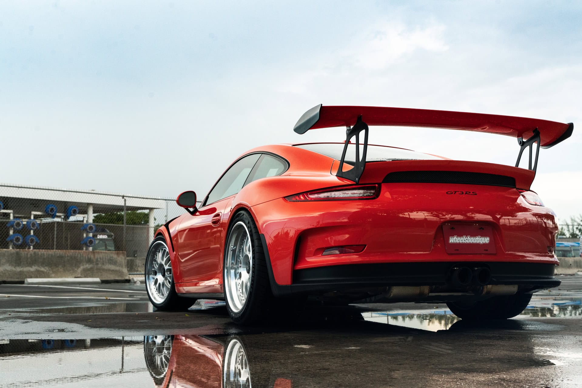 Porsche 991 GT3 RS | Lava Orange | on 1886 S014 | Brushed Clear