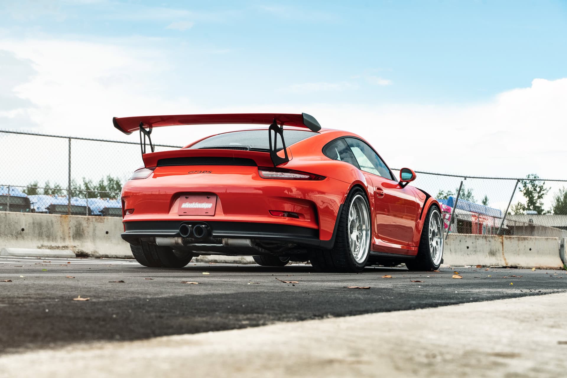 Photo 34 of Porsche 991 GT3 RS | Lava Orange | on 1886 S014 | Brushed Clear