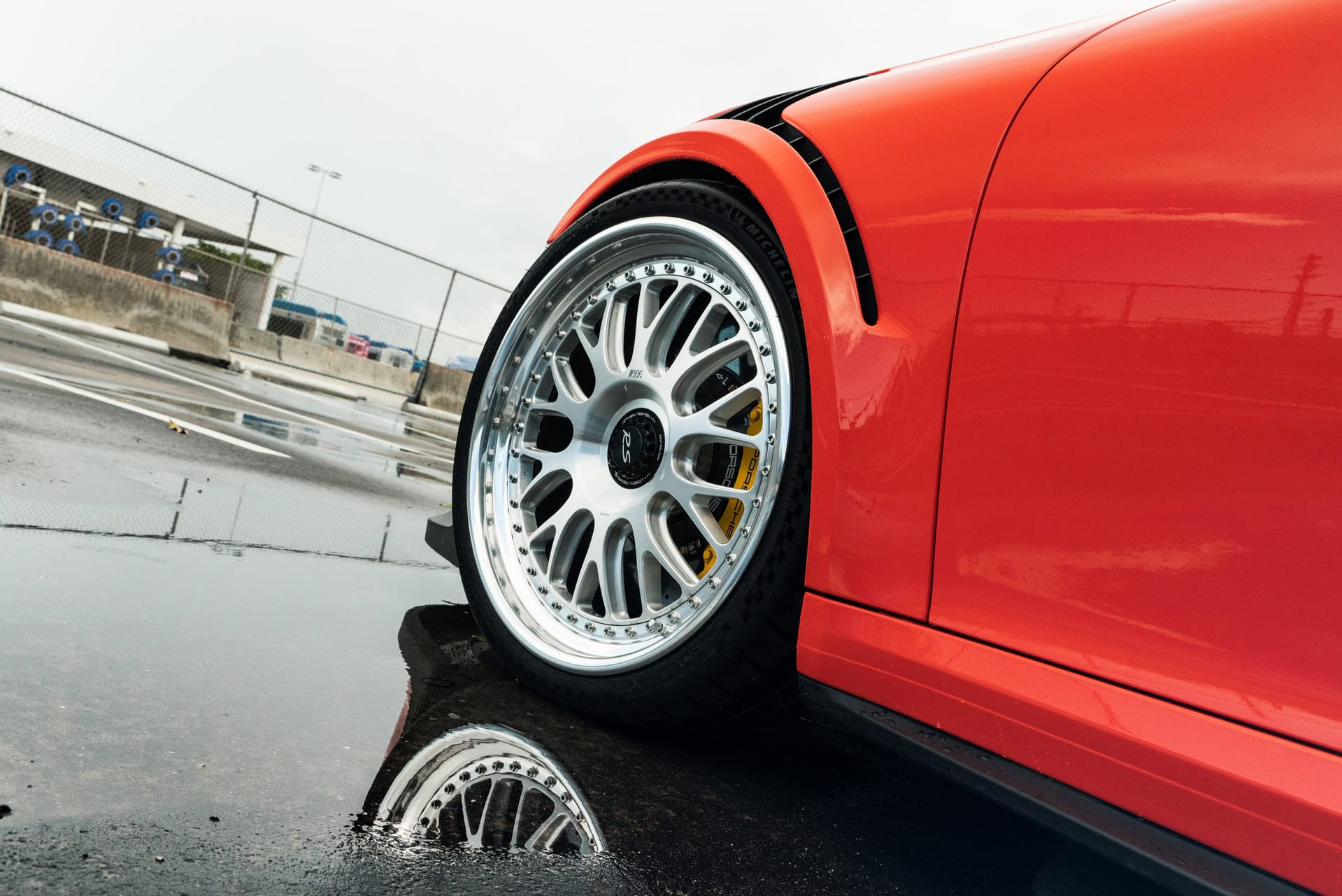 Porsche 991 GT3 RS | Lava Orange | on 1886 S014 | Brushed Clear