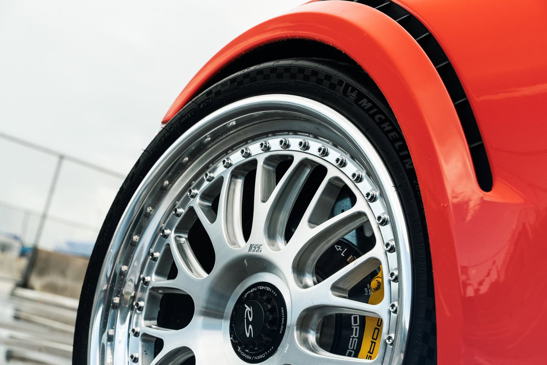 Porsche 991 GT3 RS | Lava Orange | on 1886 S014 | Brushed Clear