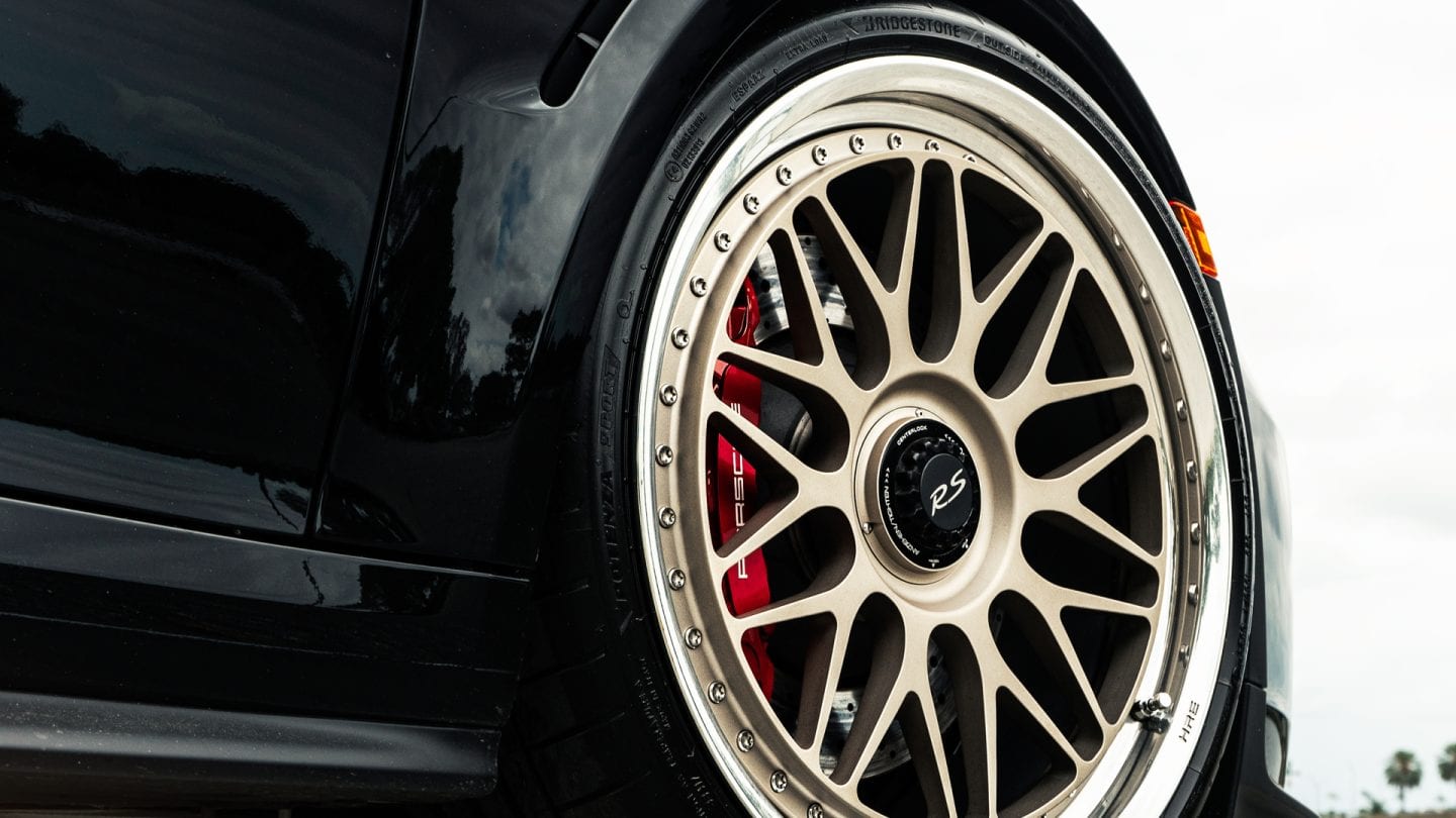 Porsche 991 GT3RS on HRE 300 Classics White Gold