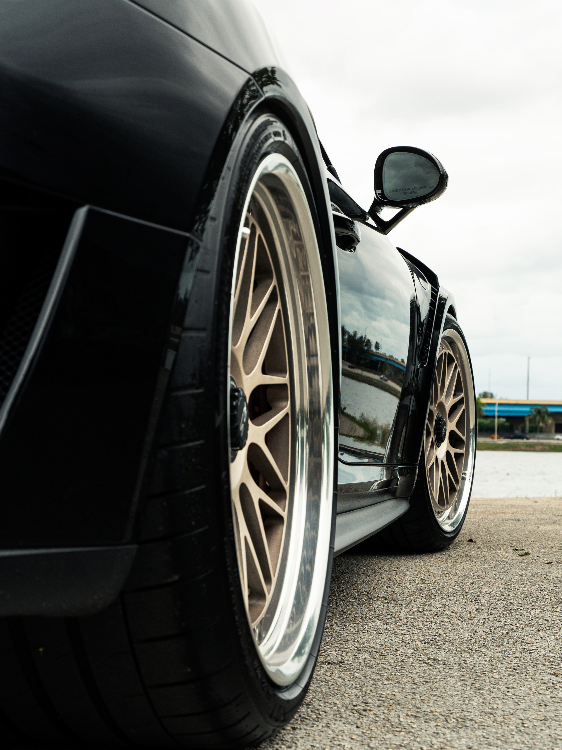 Porsche 991 GT3RS on HRE 300 Classics White Gold