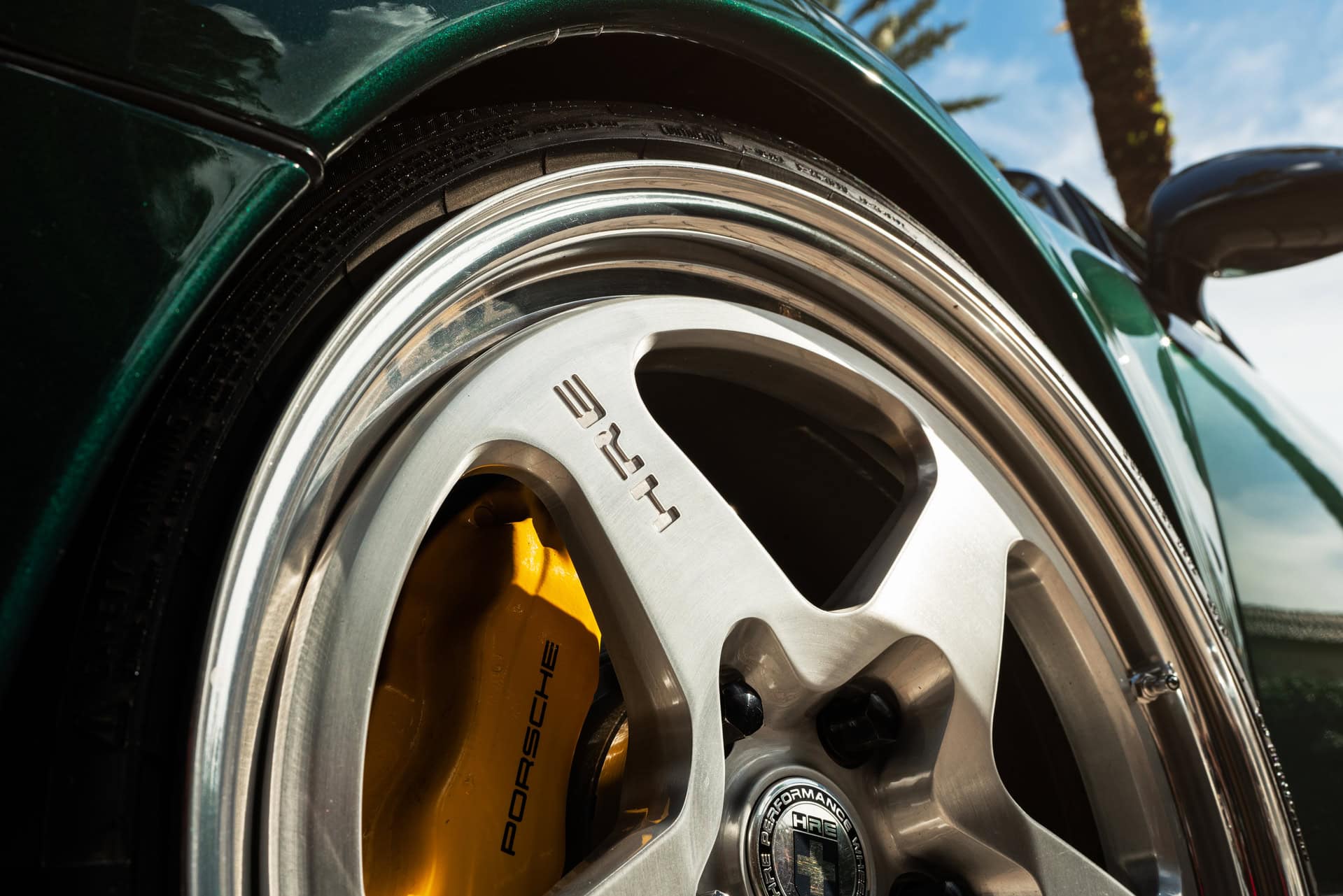 Porsche 993 Turbo S | British Racing Green | on HRE 527 S | Brushed Clear
