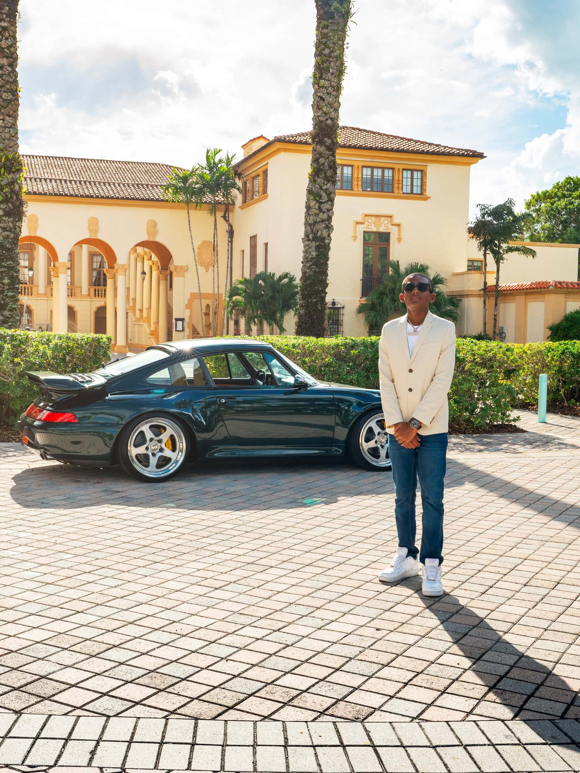 Porsche 993 Turbo S | British Racing Green | on HRE 527 S | Brushed Clear