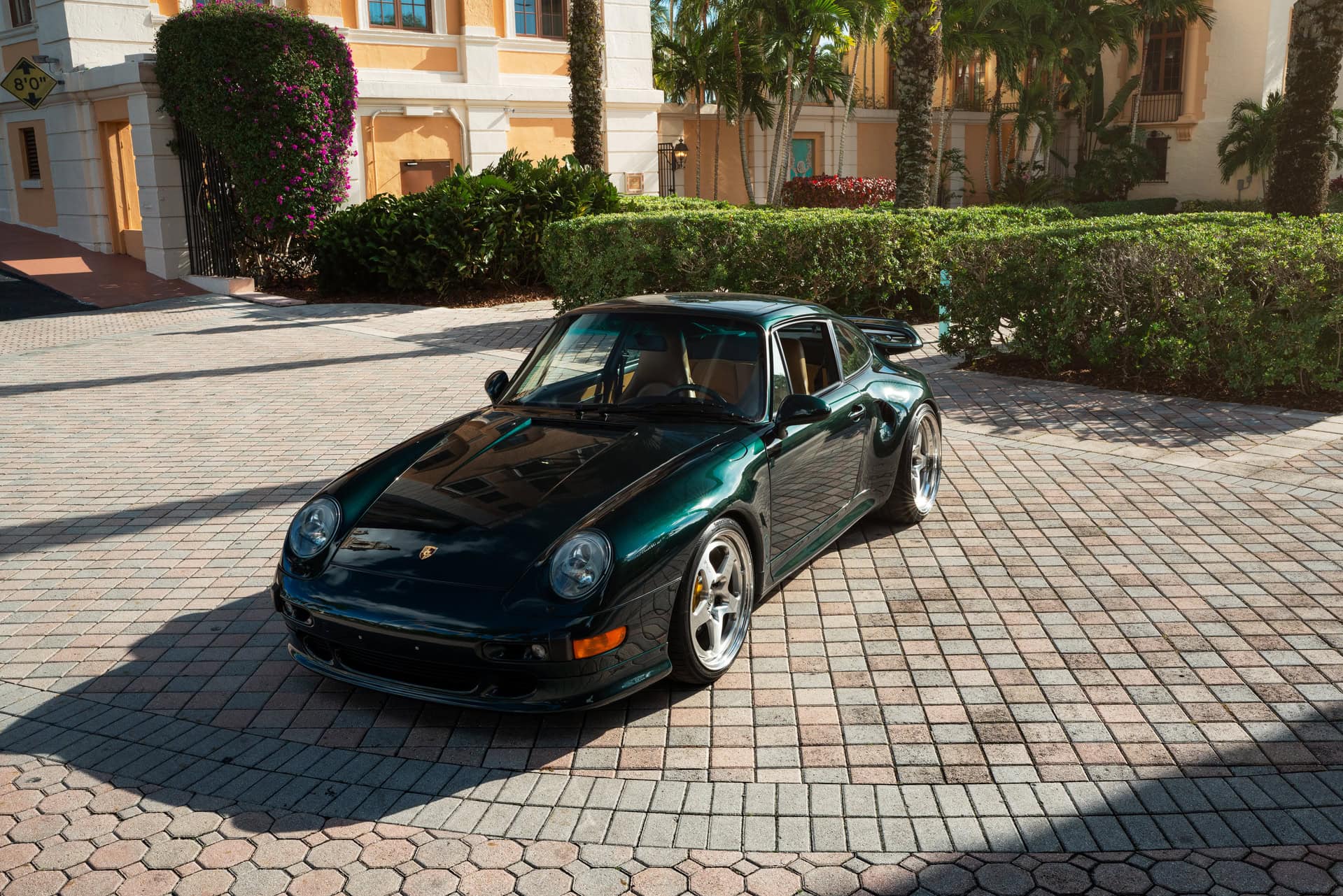 Porsche 993 Turbo S | British Racing Green | on HRE 527 S | Brushed Clear
