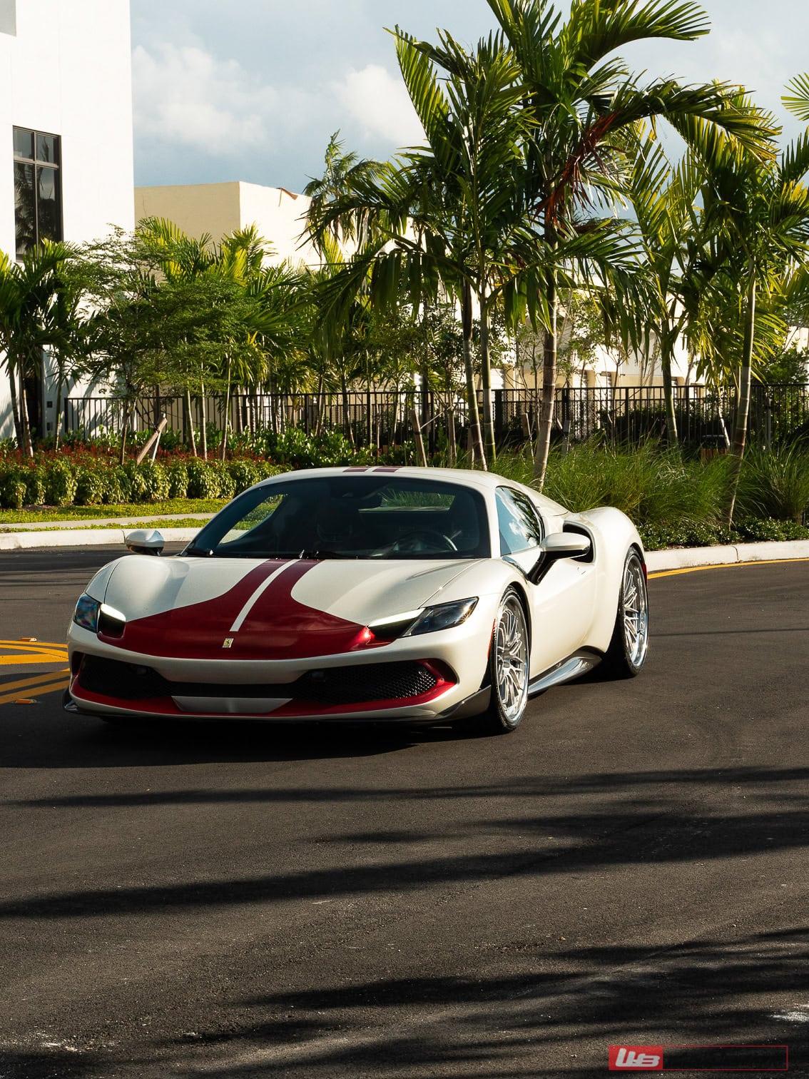 Photo 23 of Ferrari 296 GTS | Bianco Avus | on ANRKY JDX-320 | Brushed Clear