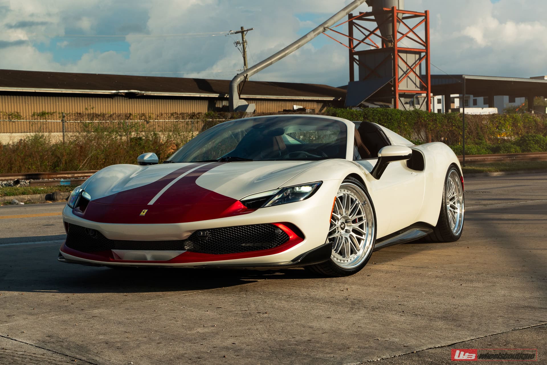 Photo 27 of Ferrari 296 GTS | Bianco Avus | on ANRKY JDX-320 | Brushed Clear