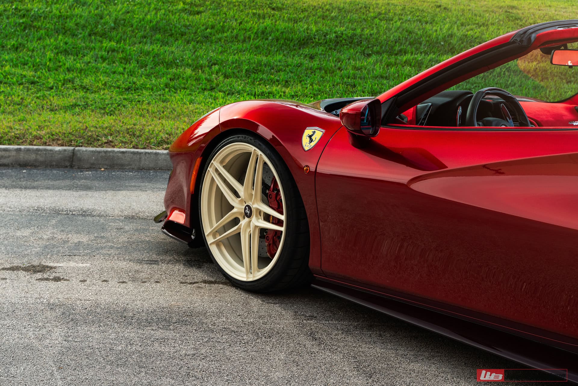Ferrari 488 Pista | Rosso Fiorano | on ANRKY XR-107 | PPG Color Match: Sabbia Del Desierto 