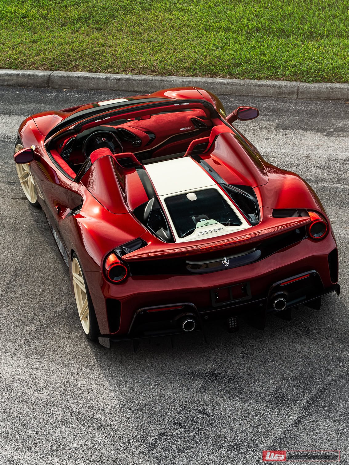 Photo 23 of Ferrari 488 Pista | Rosso Fiorano | on ANRKY XR-107 | PPG Color Match: Sabbia Del Desierto 