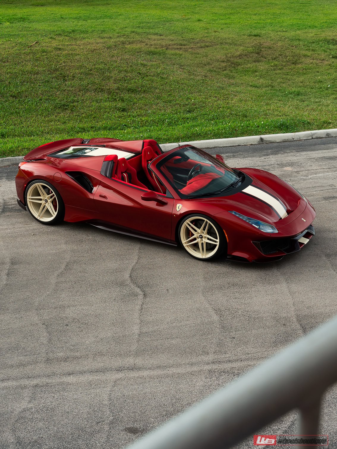 Ferrari 488 Pista | Rosso Fiorano | on ANRKY XR-107 | PPG Color Match: Sabbia Del Desierto 