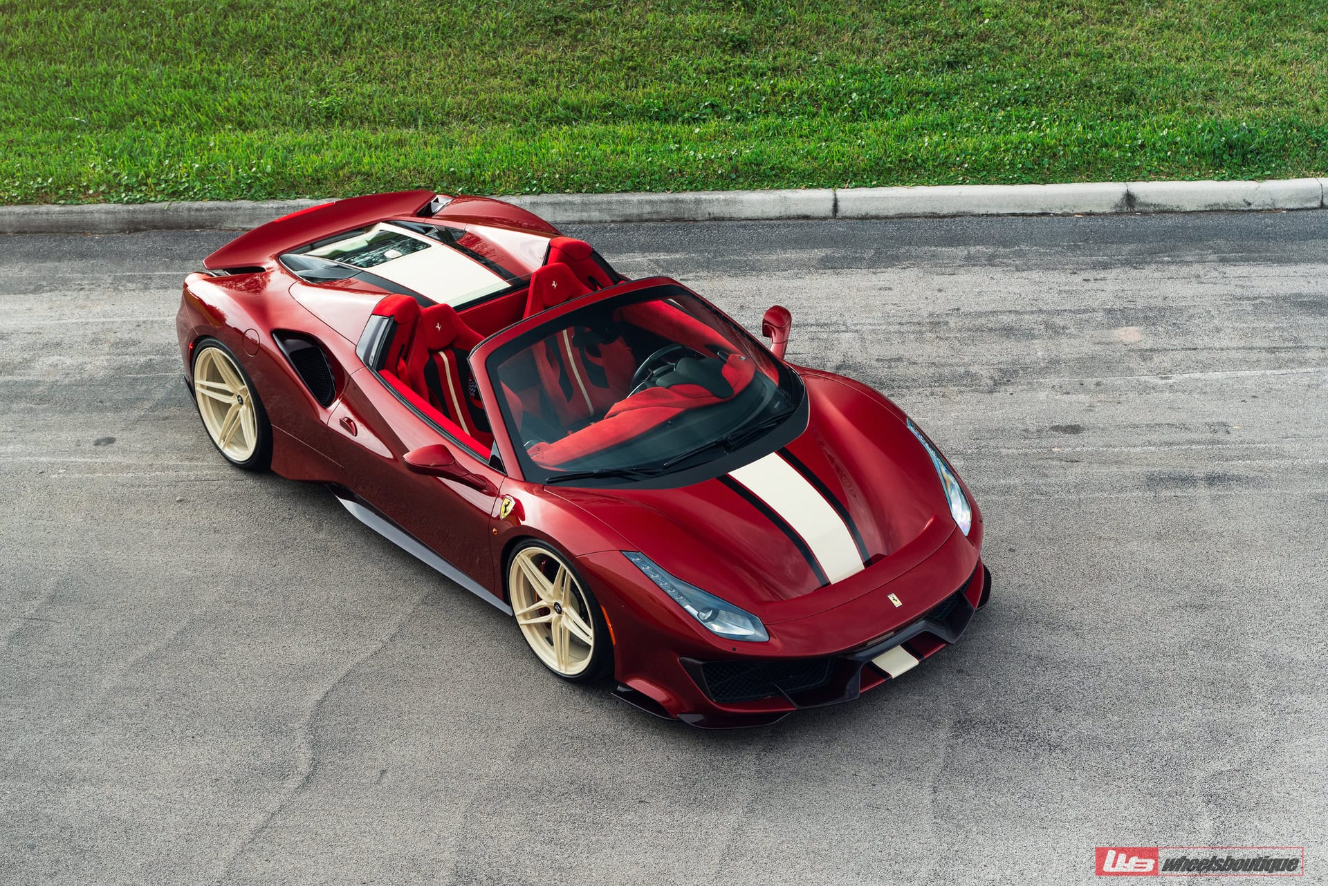 Ferrari 488 Pista | Rosso Fiorano | on ANRKY XR-107 | PPG Color Match: Sabbia Del Desierto 