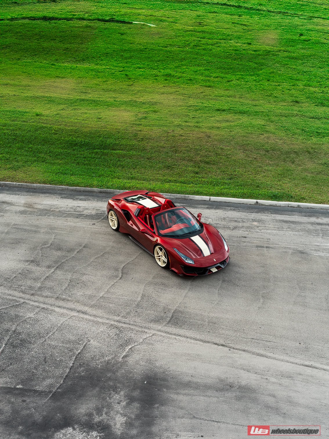 Ferrari 488 Pista | Rosso Fiorano | on ANRKY XR-107 | PPG Color Match: Sabbia Del Desierto 