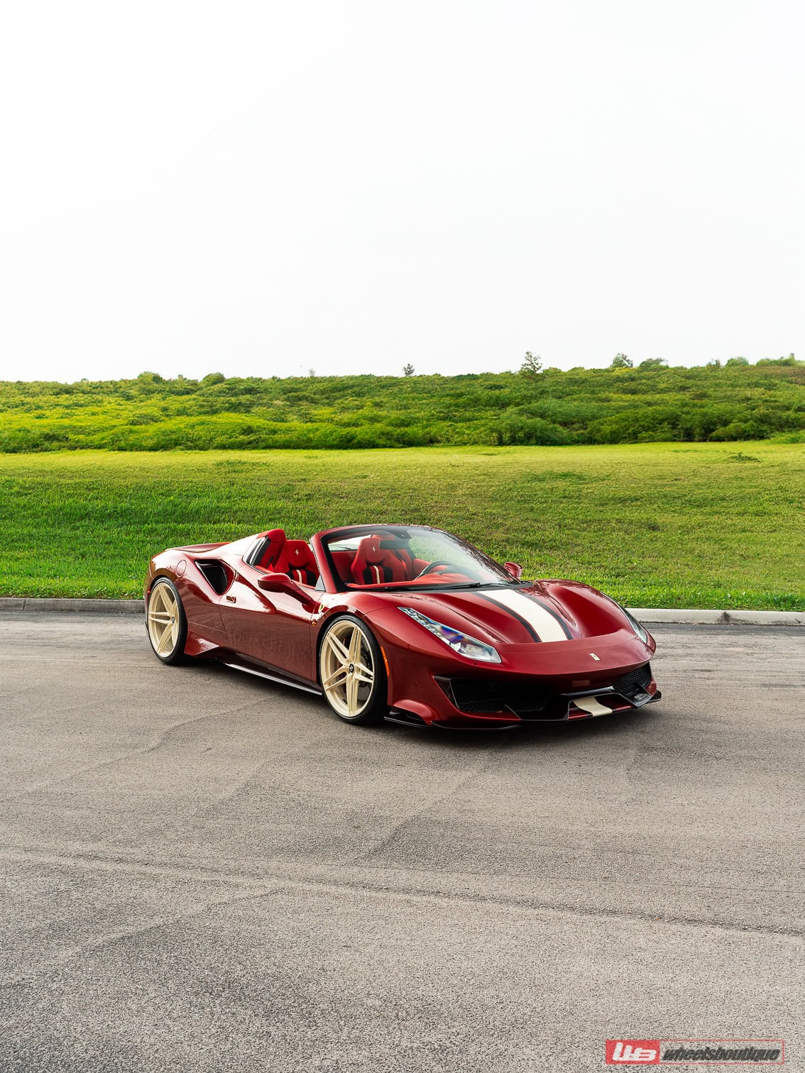 Ferrari 488 Pista | Rosso Fiorano | on ANRKY XR-107 | PPG Color Match: Sabbia Del Desierto 