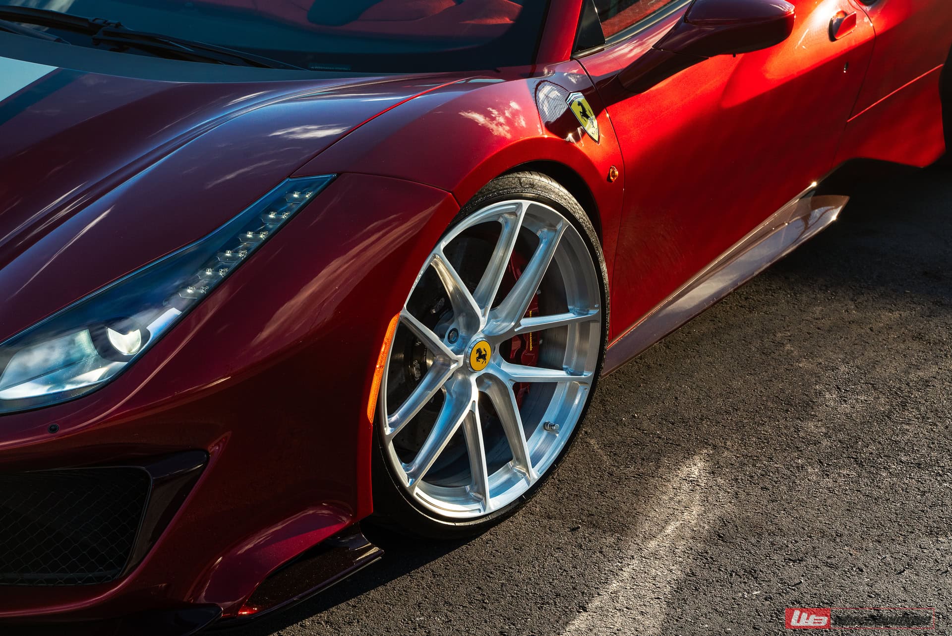 Photo 40 of Ferrari 488 Pista | Rosso Fiorano | on ANRKY XR-01 Ultralight | Brushed Clear