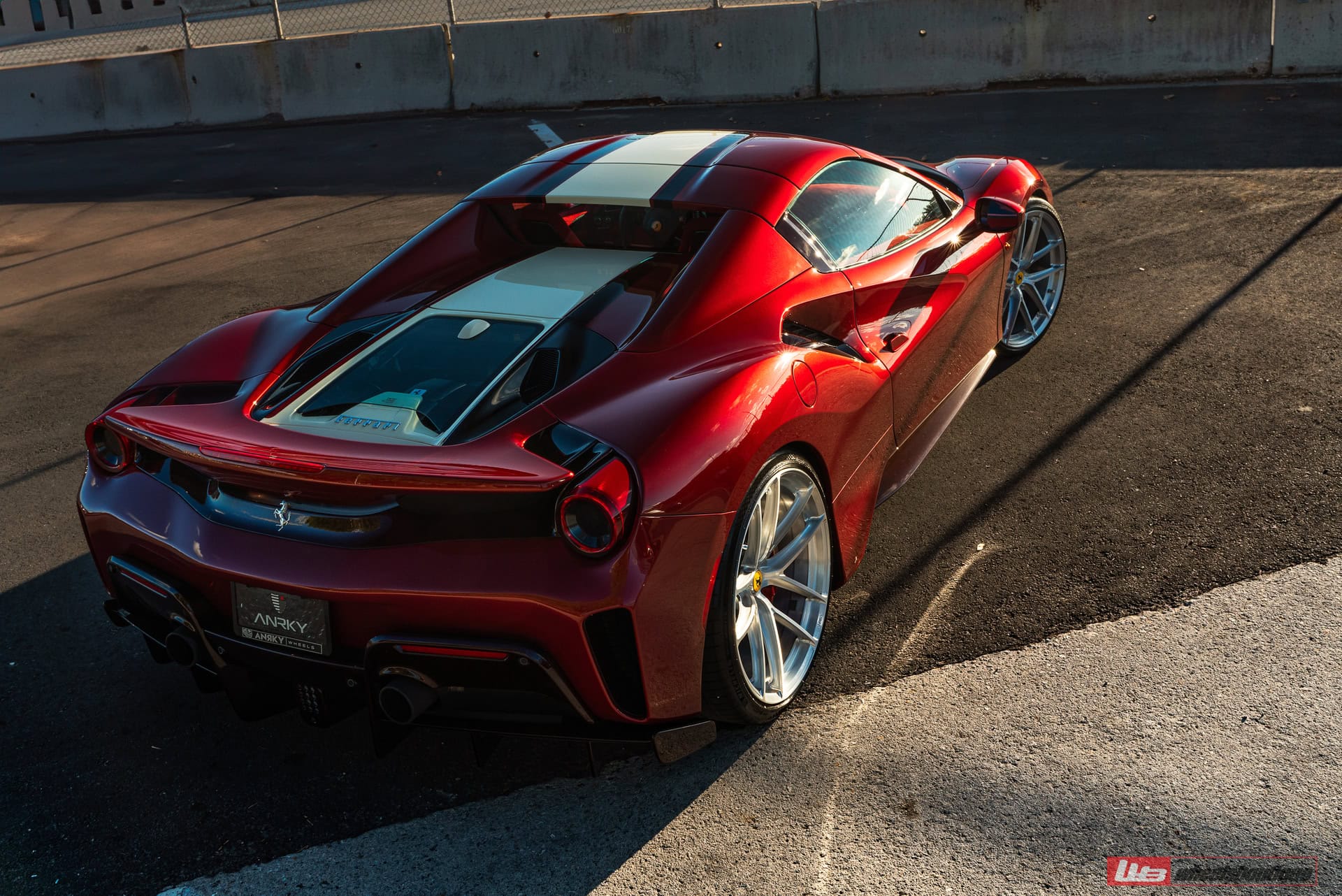 Photo 22 of Ferrari 488 Pista | Rosso Fiorano | on ANRKY XR-01 Ultralight | Brushed Clear