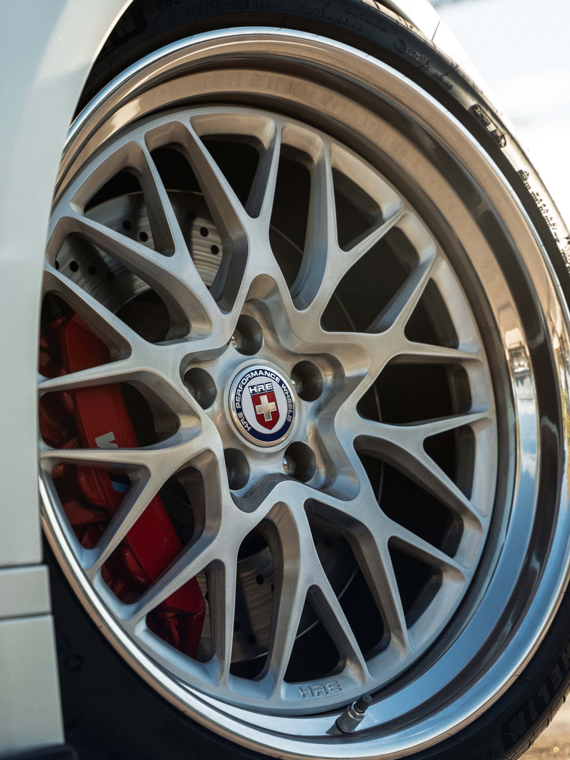 BMW G80 M3 | Alpine White | on HRE 520 FMR | Brushed Clear