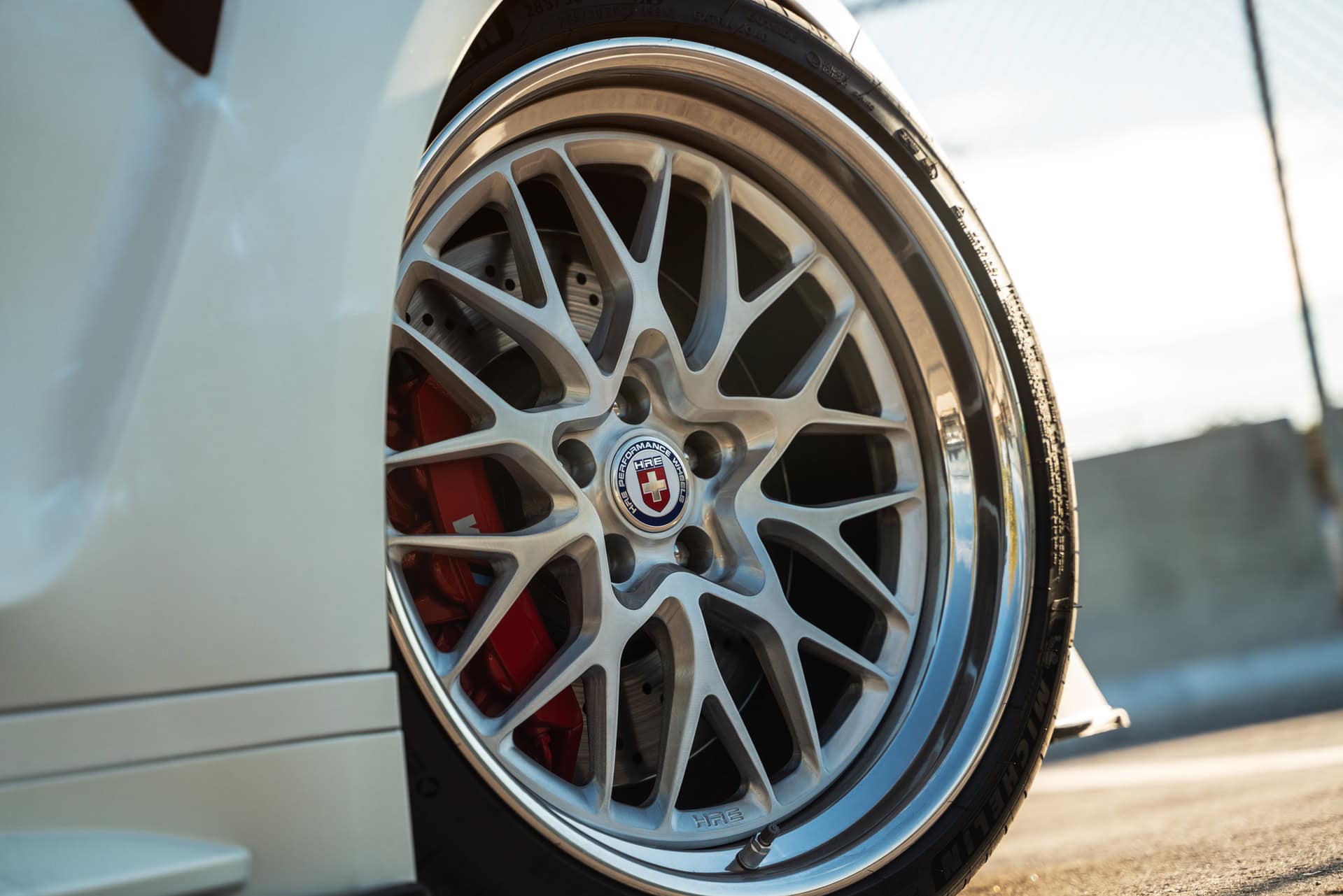 BMW G80 M3 | Alpine White | on HRE 520 FMR | Brushed Clear