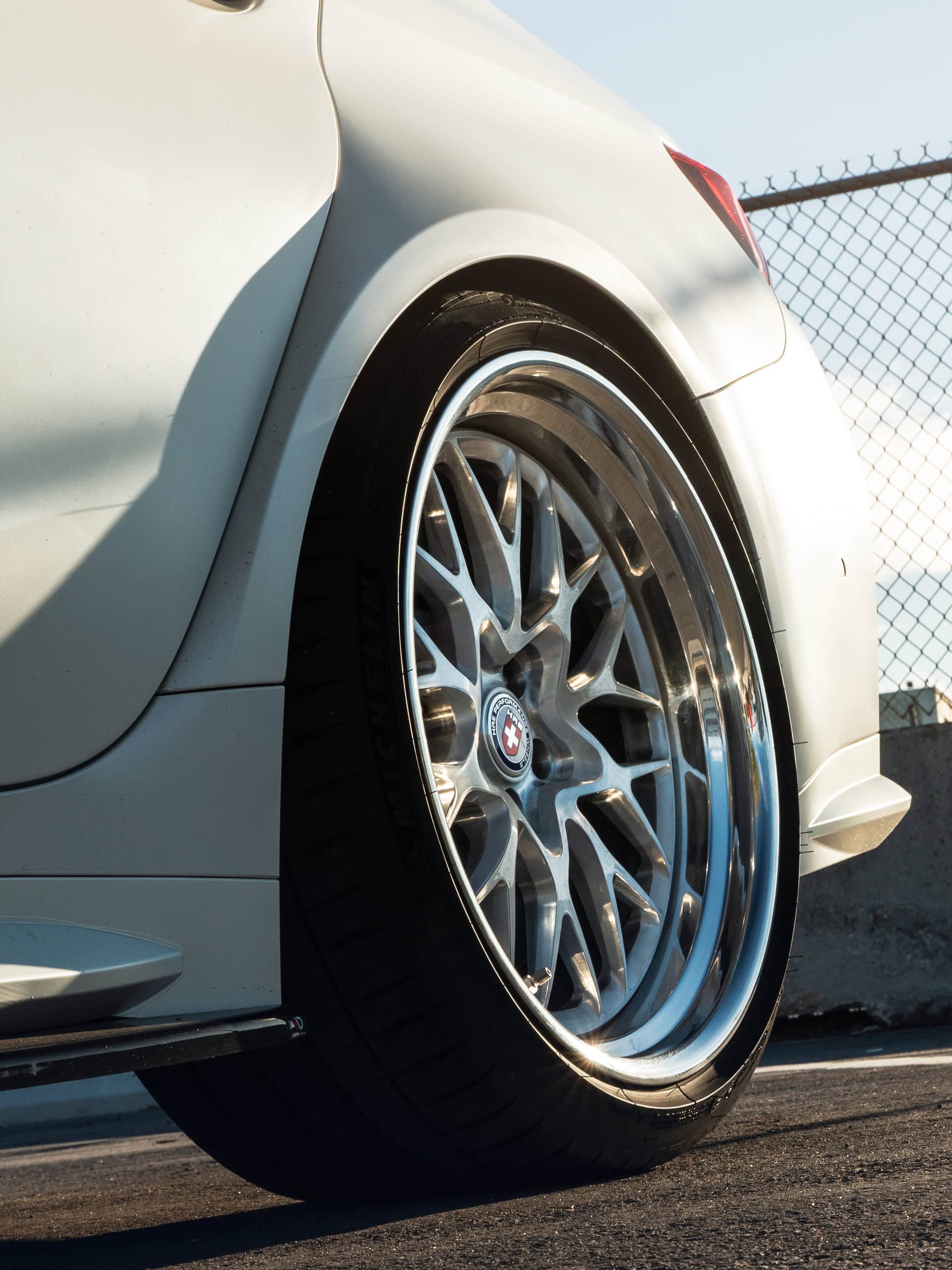 BMW G80 M3 | Alpine White | on HRE 520 FMR | Brushed Clear