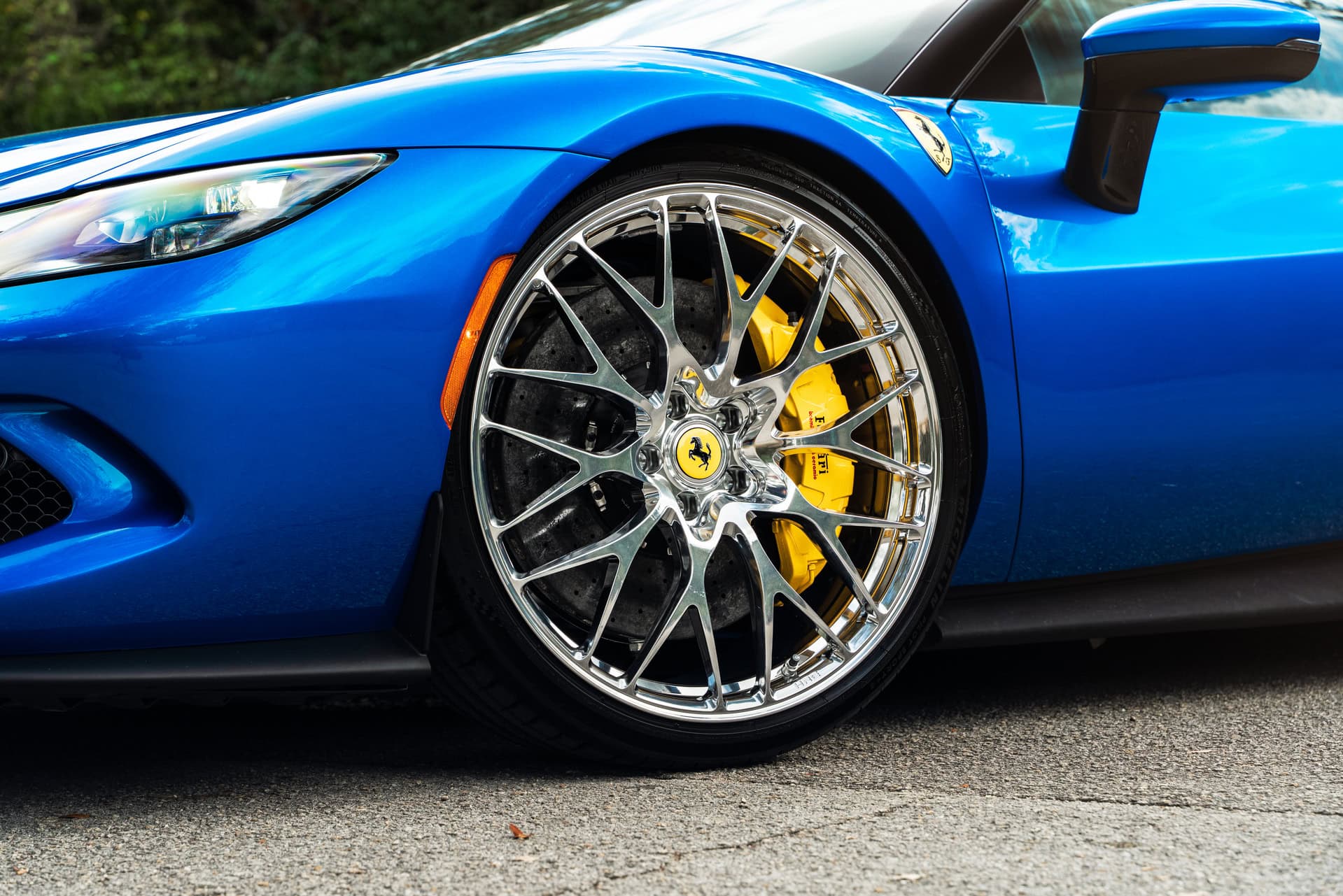 Ferrari 296 GTB | Blue Corsa | on HRE 520M | Polished Clear