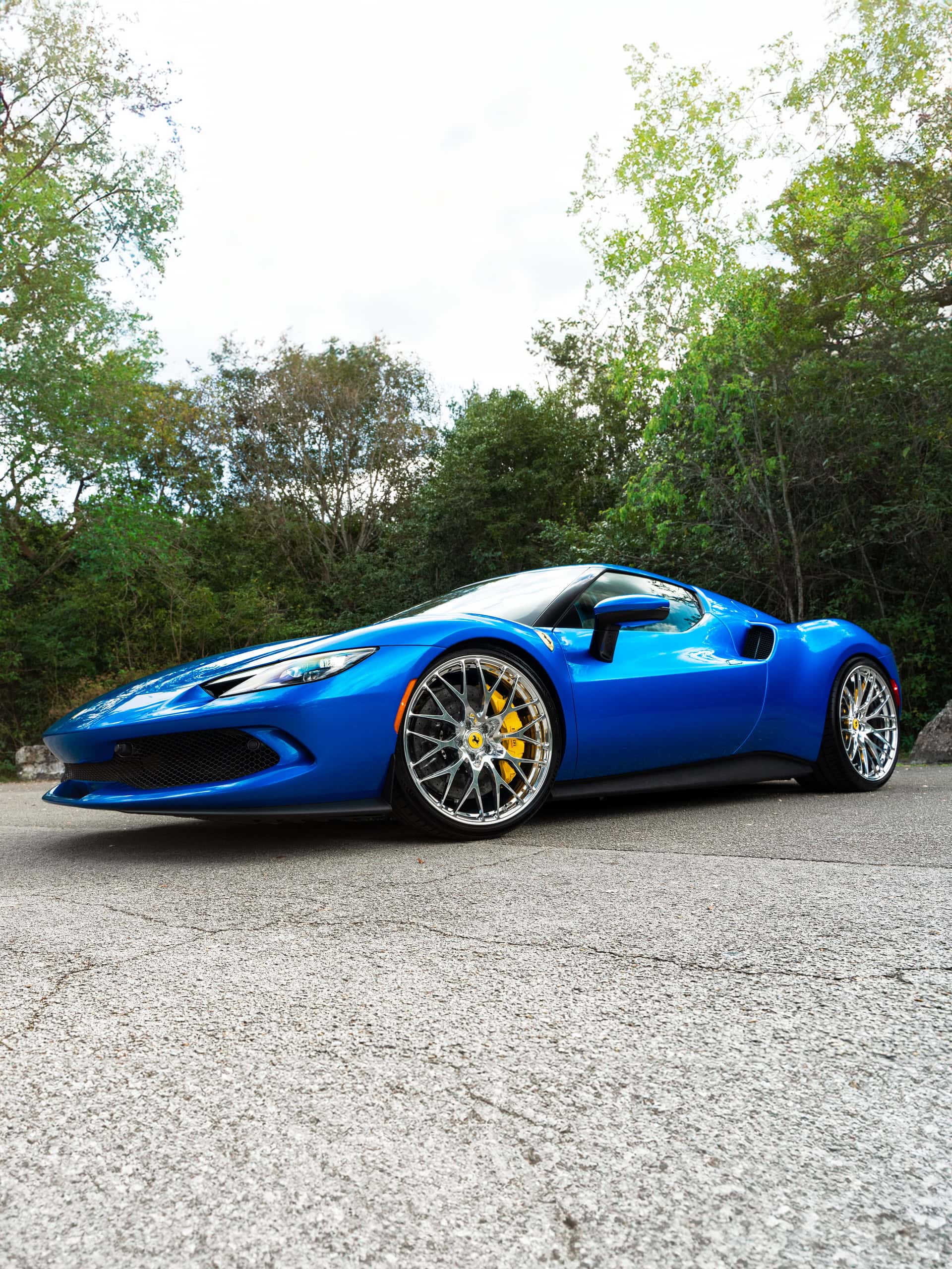 Ferrari 296 GTB | Blue Corsa | on HRE 520M | Polished Clear