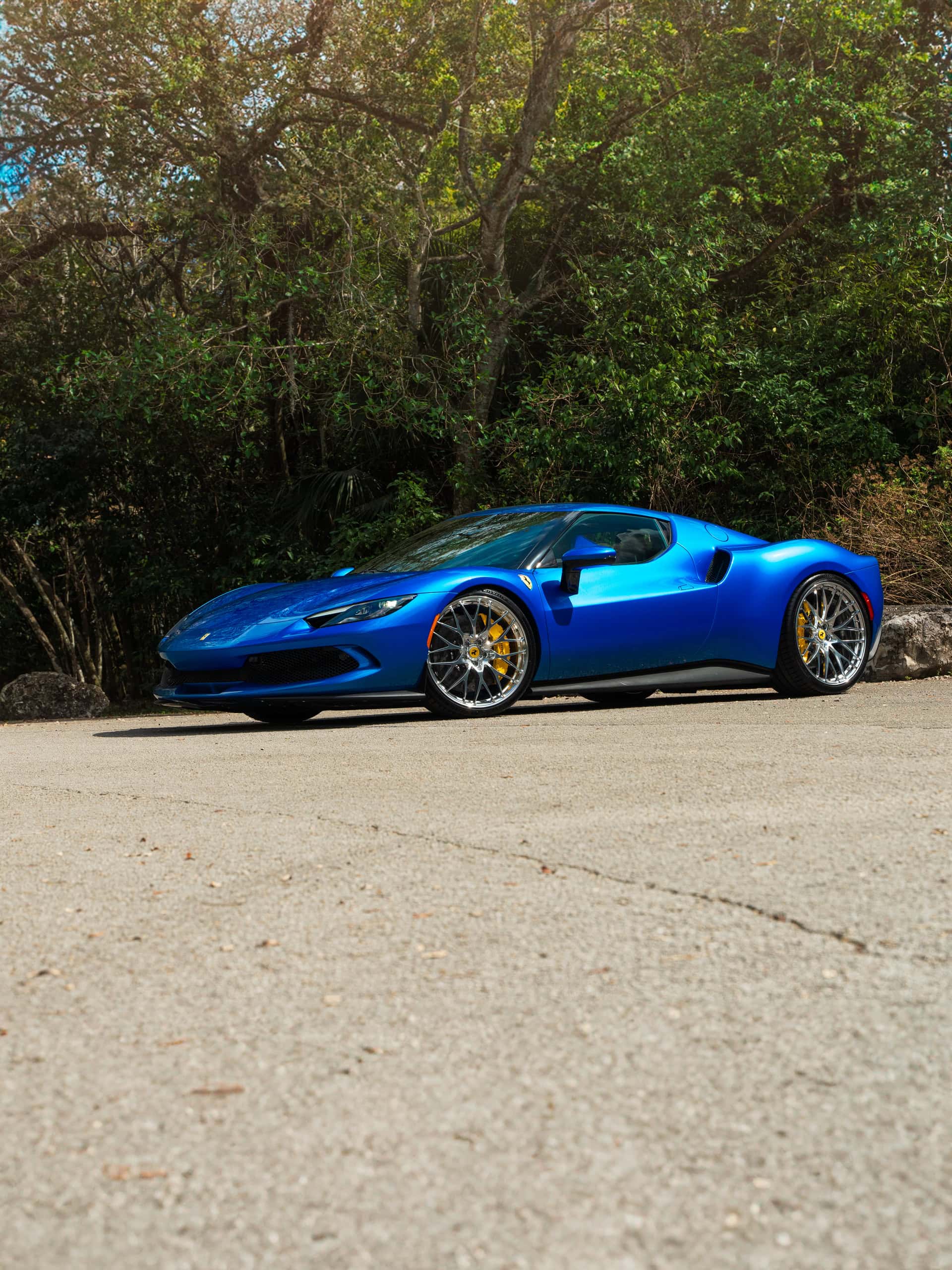Ferrari 296 GTB | Blue Corsa | on HRE 520M | Polished Clear