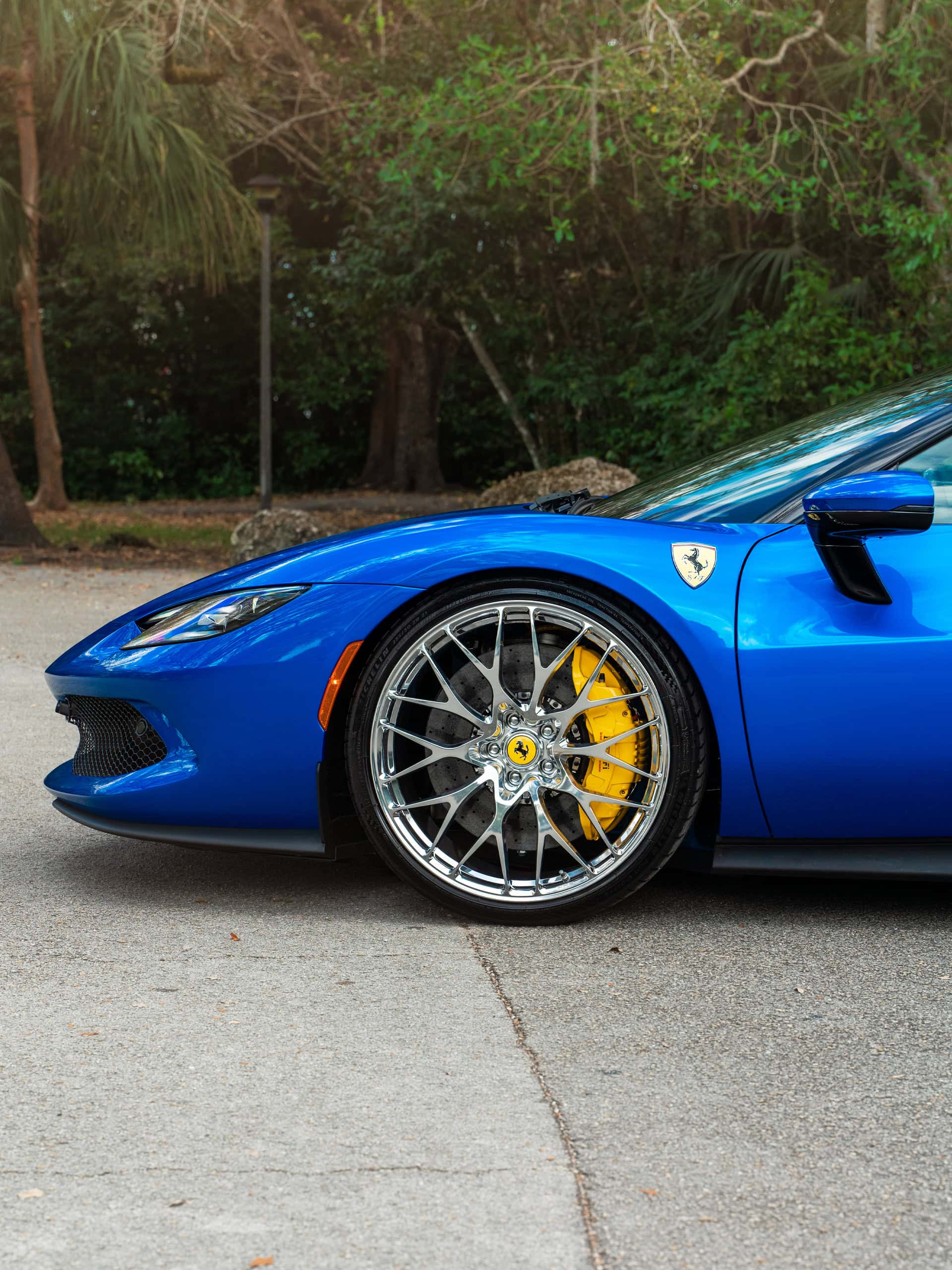 Ferrari 296 GTB | Blue Corsa | on HRE 520M | Polished Clear