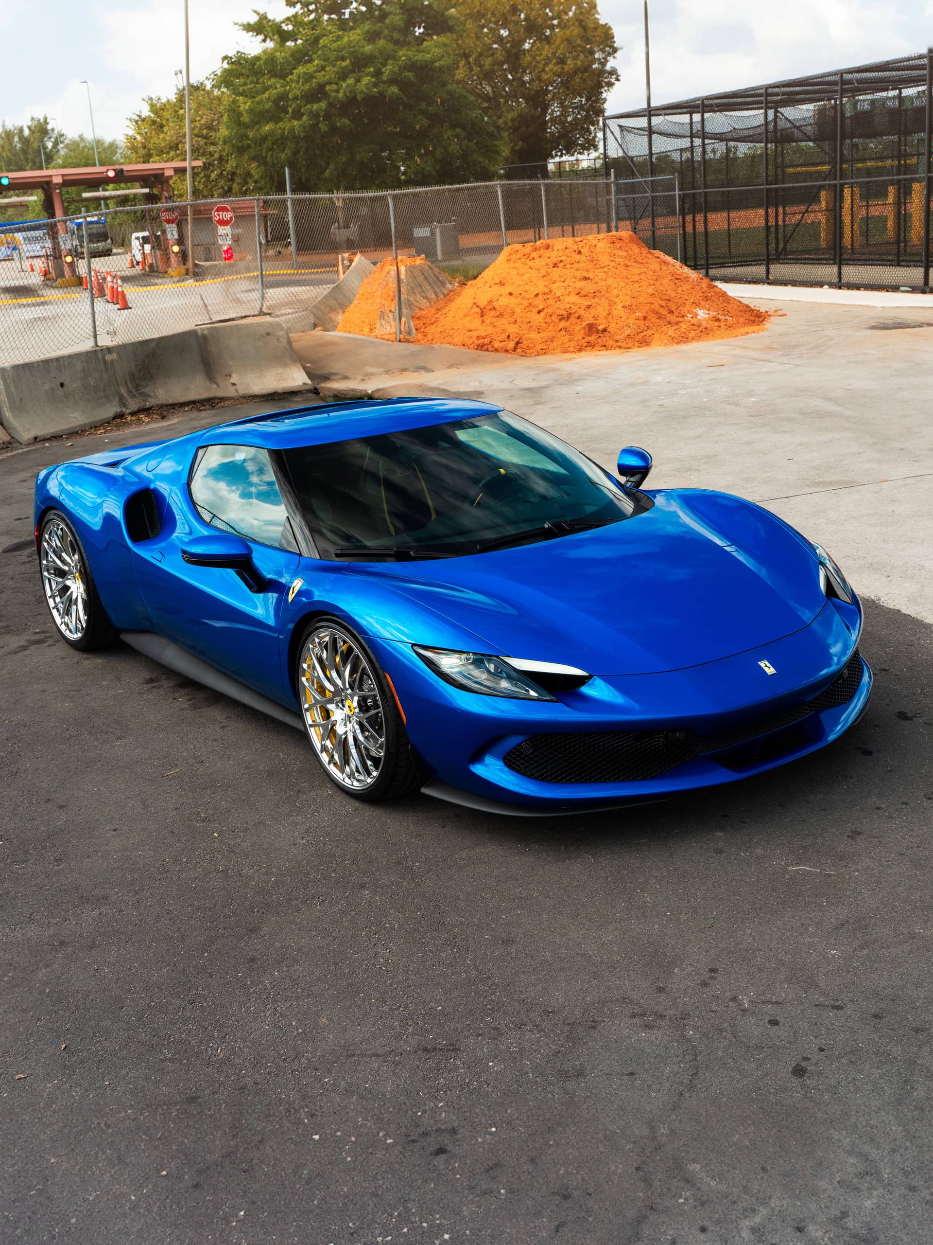 Ferrari 296 GTB | Blue Corsa | on HRE 520M | Polished Clear