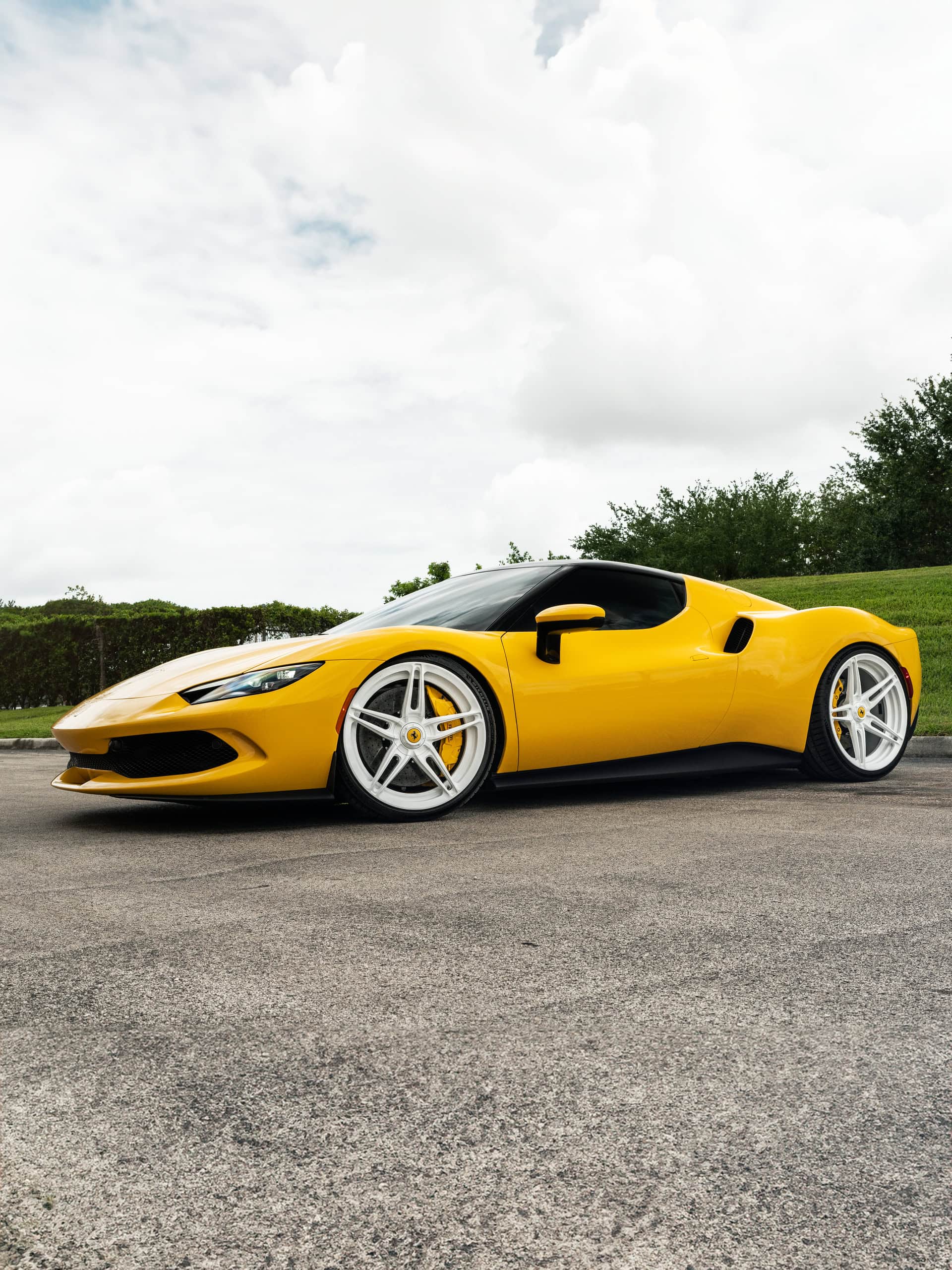 Photo 33 of Ferrari 296 GTB | Giallo Modena | on ANRKY AN27 | Gloss White